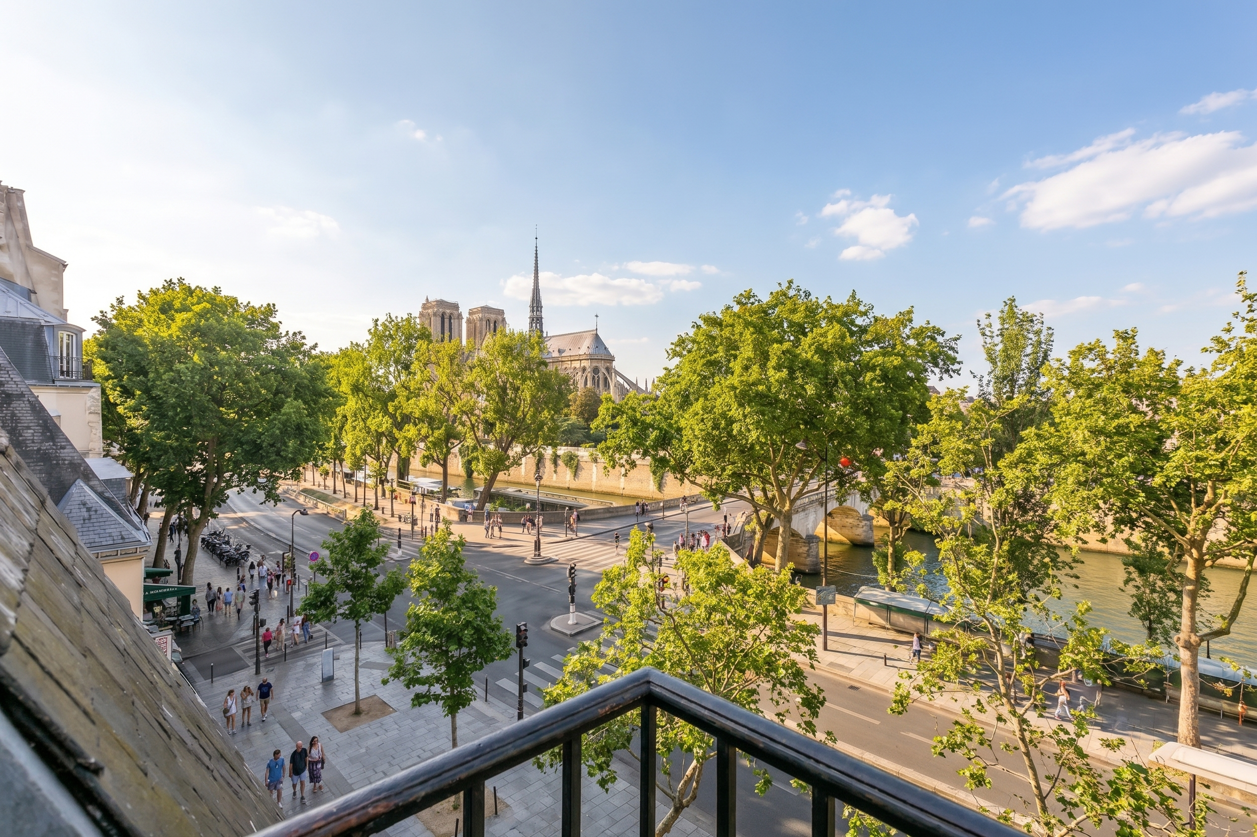 Charmantes Duplex mit Blick auf die Seine und Notre-Dame de Paris