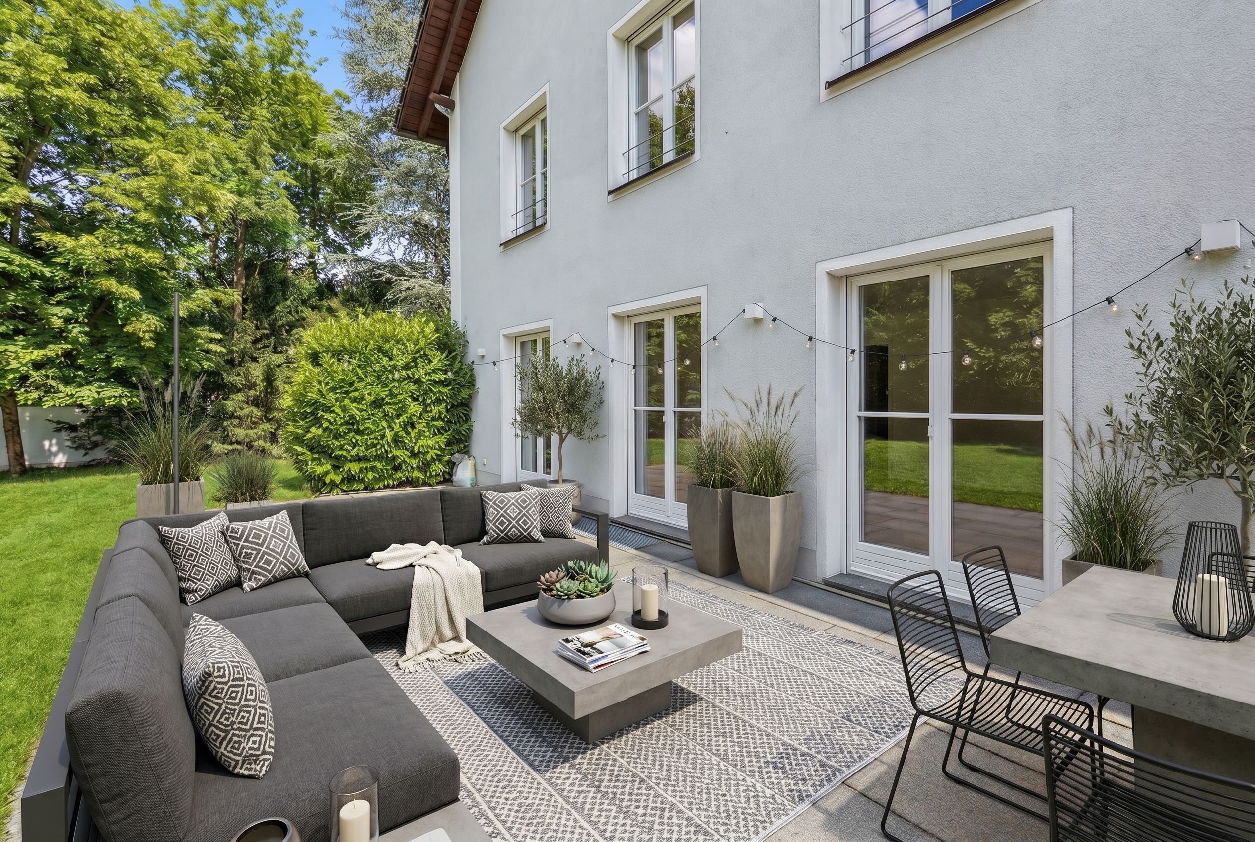 Stylish villa with park-like southwest plot in prime Grünwald location