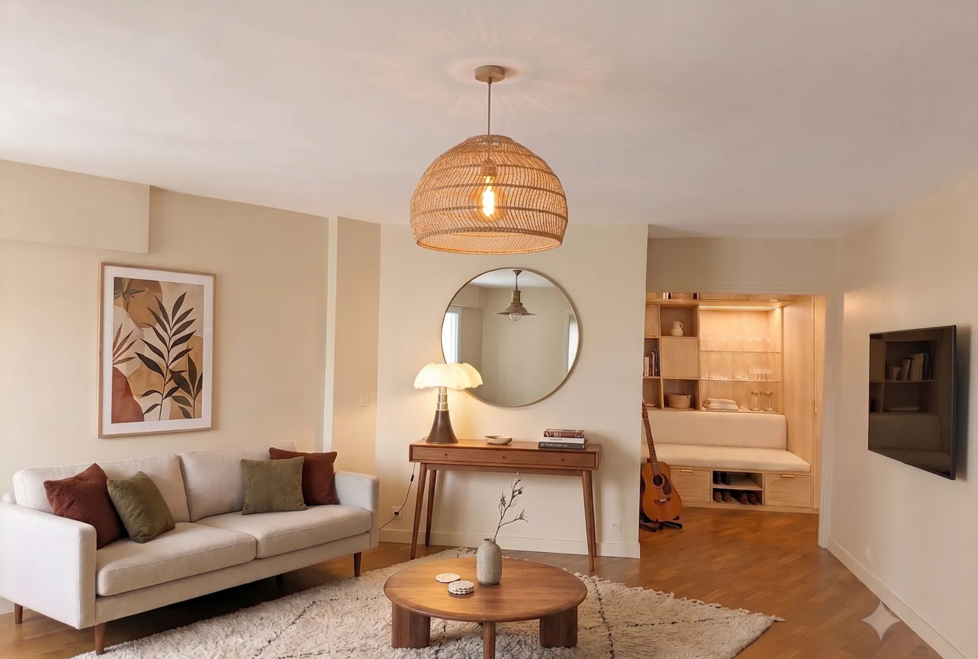 Paris 4th - Elegant three-room apartment on a high floor
