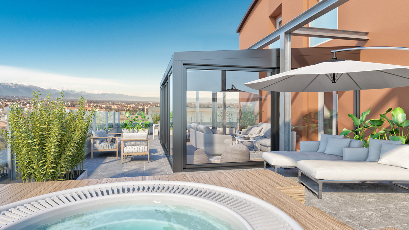 Exclusive penthouse with panoramic views