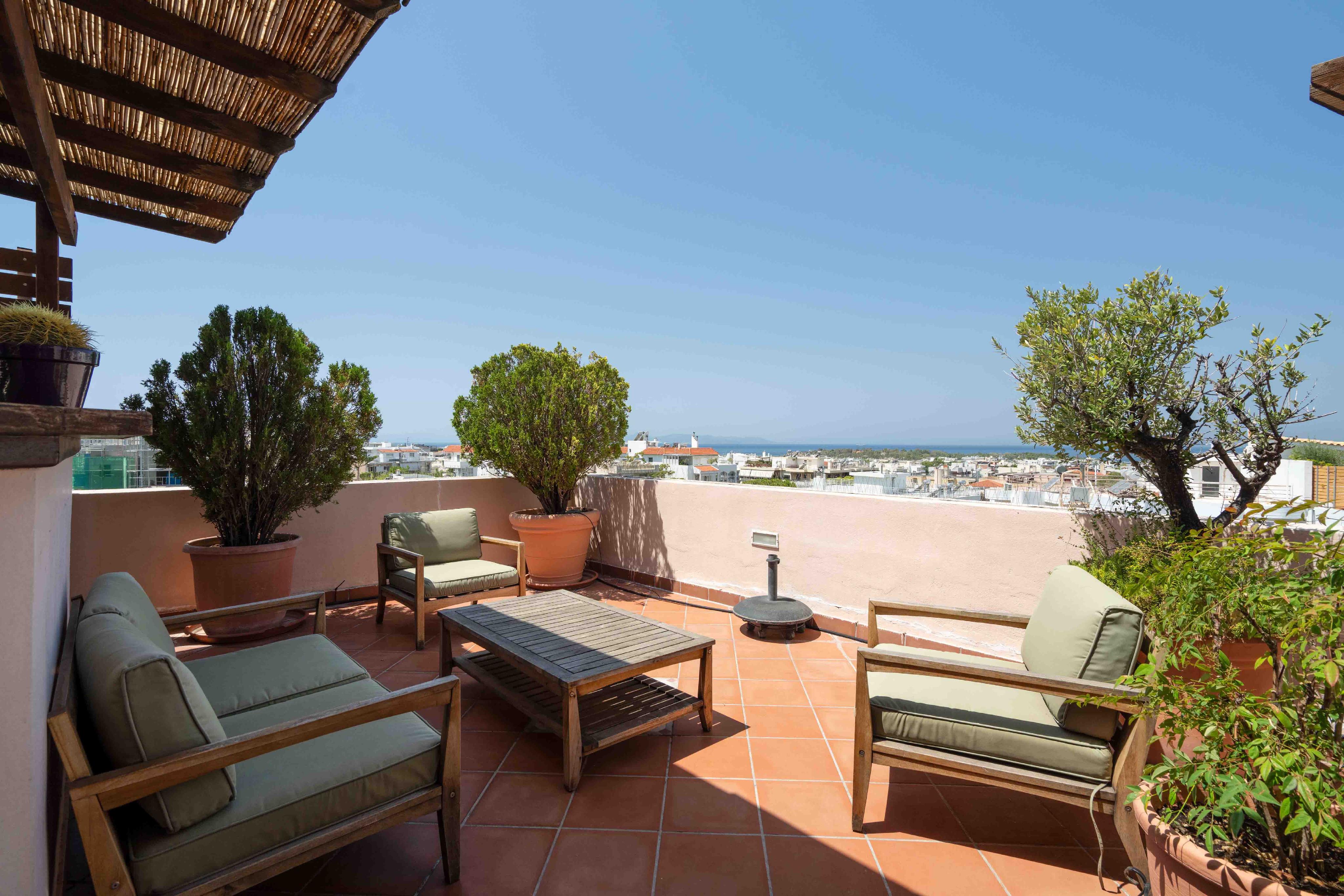 275 sq.m. Penthouse with 100 sq.m. private sea view terrace in the heart of Glyfada