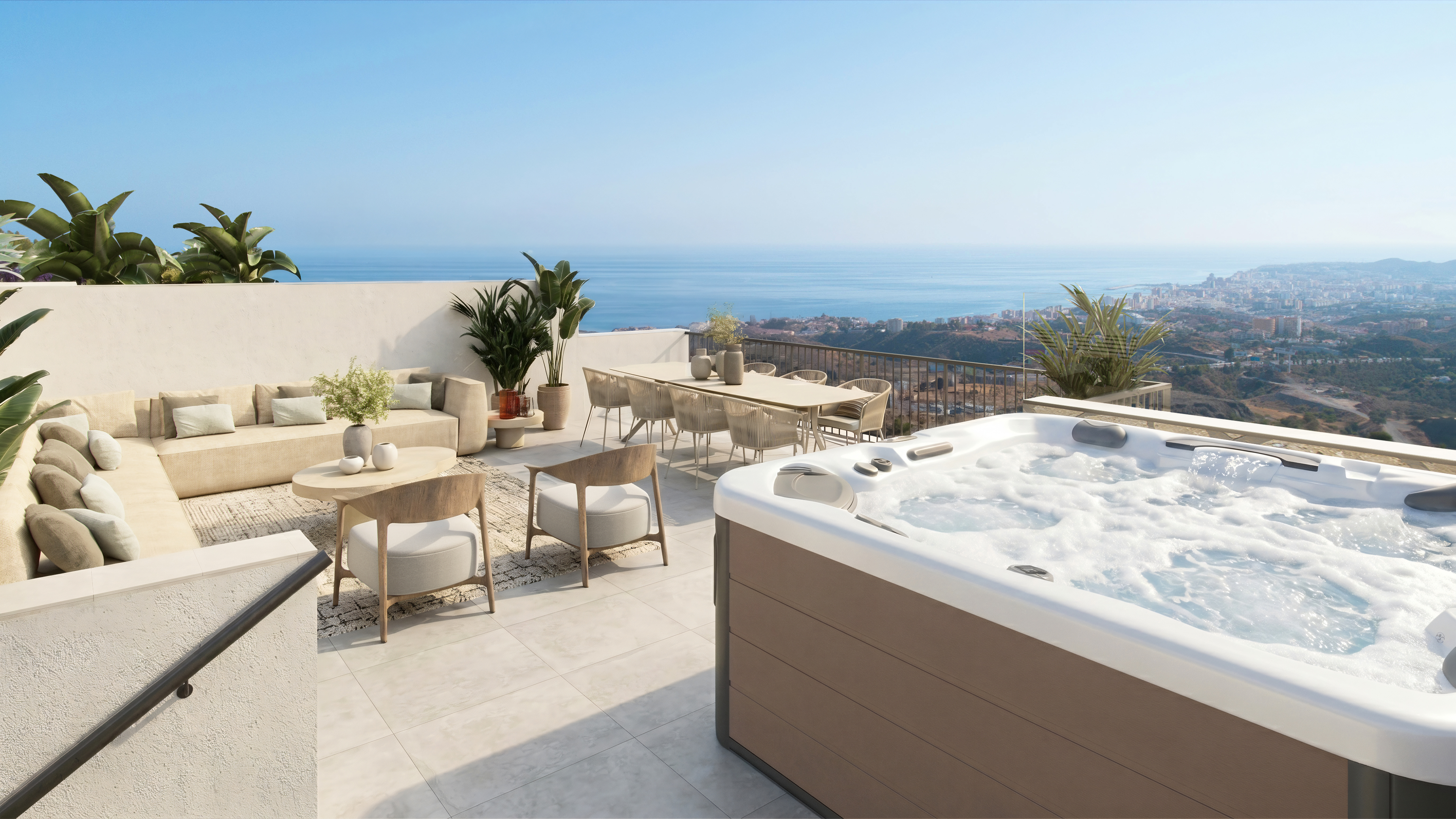 Villa Pareada con Impresionantes Vistas al Mediterráneo