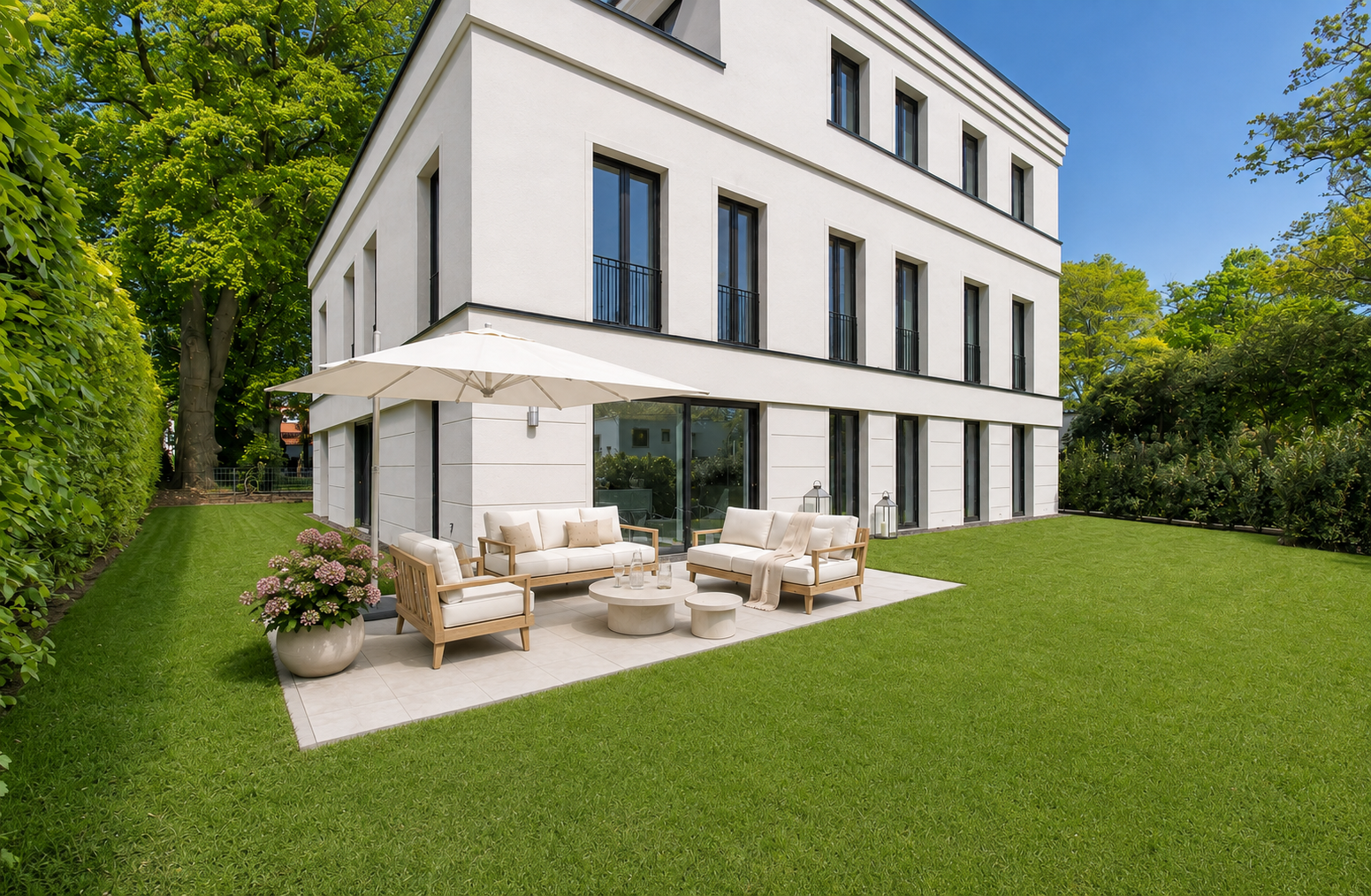 Traumwohnung mit sonnigem Garten [AI-modified]