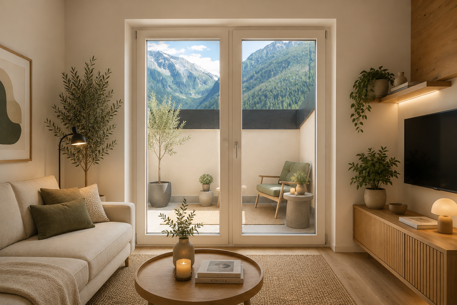 Alpine Light: refined and bright top floor