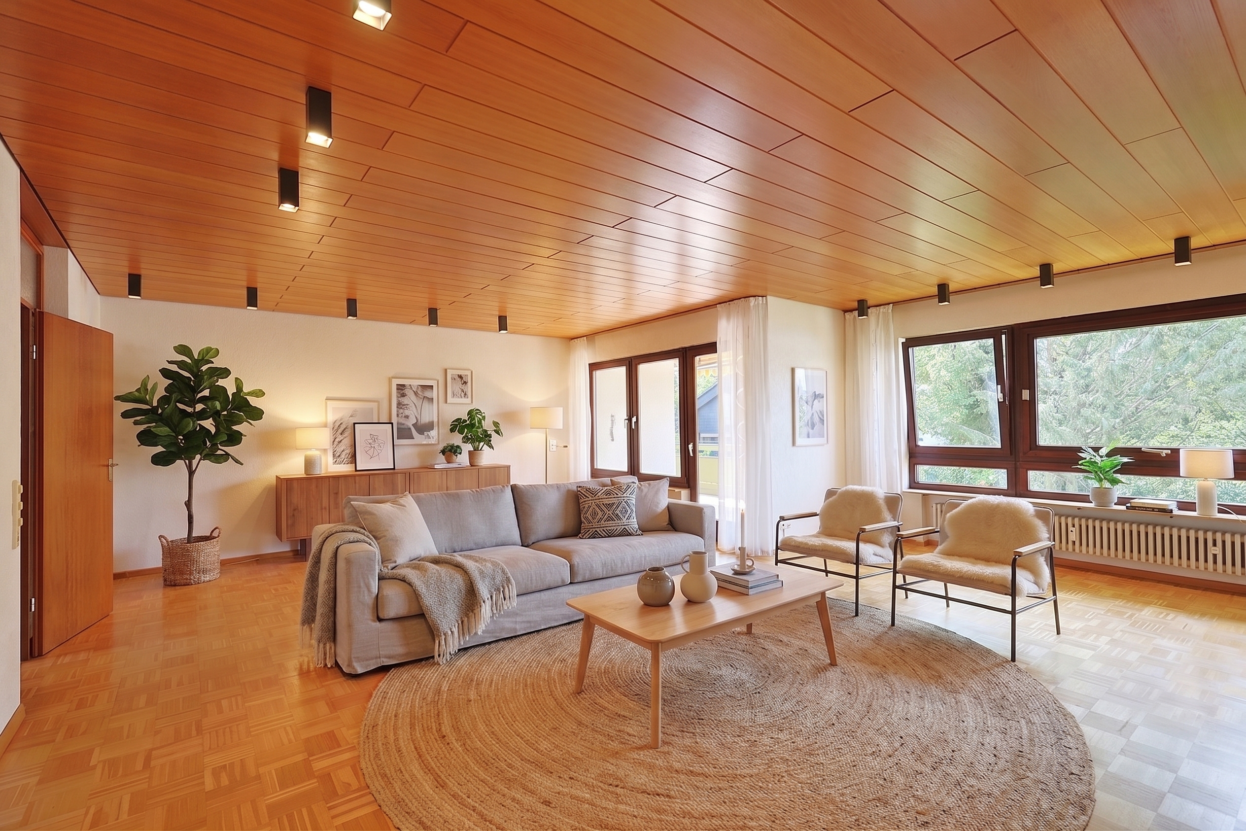 Viel Raum zum Wohlfühlen – 3,5 Zimmer mit sonnigem West-Balkon [AI-modified]