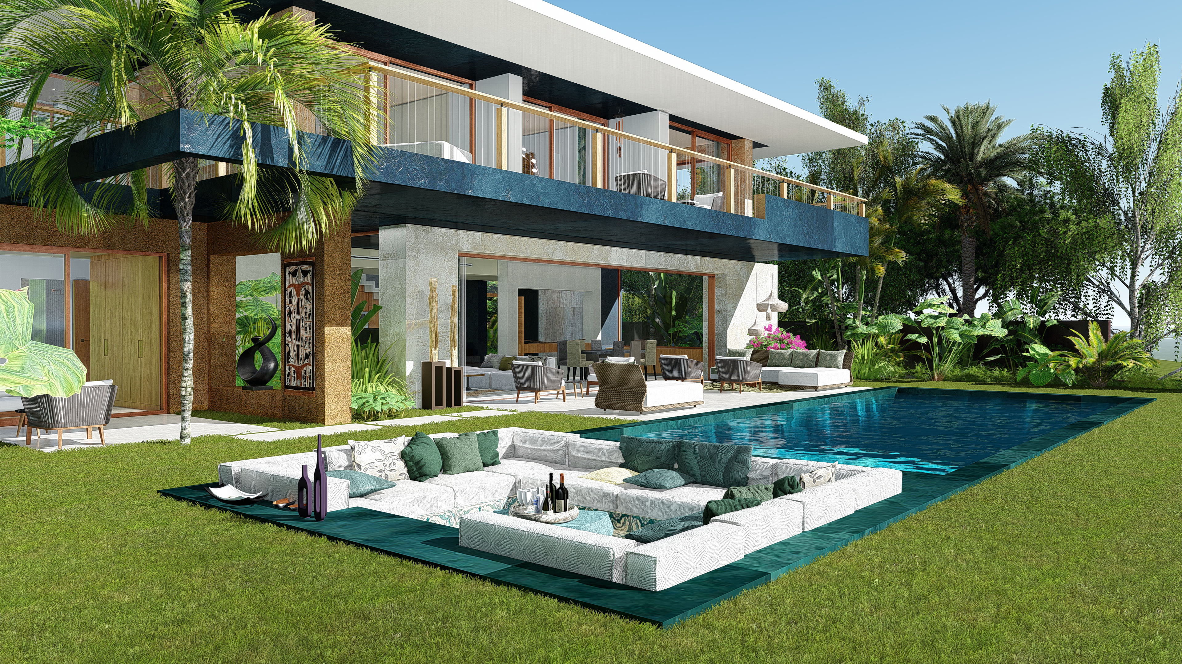 3 to 6 bedroom villas with open sea views, Manilva