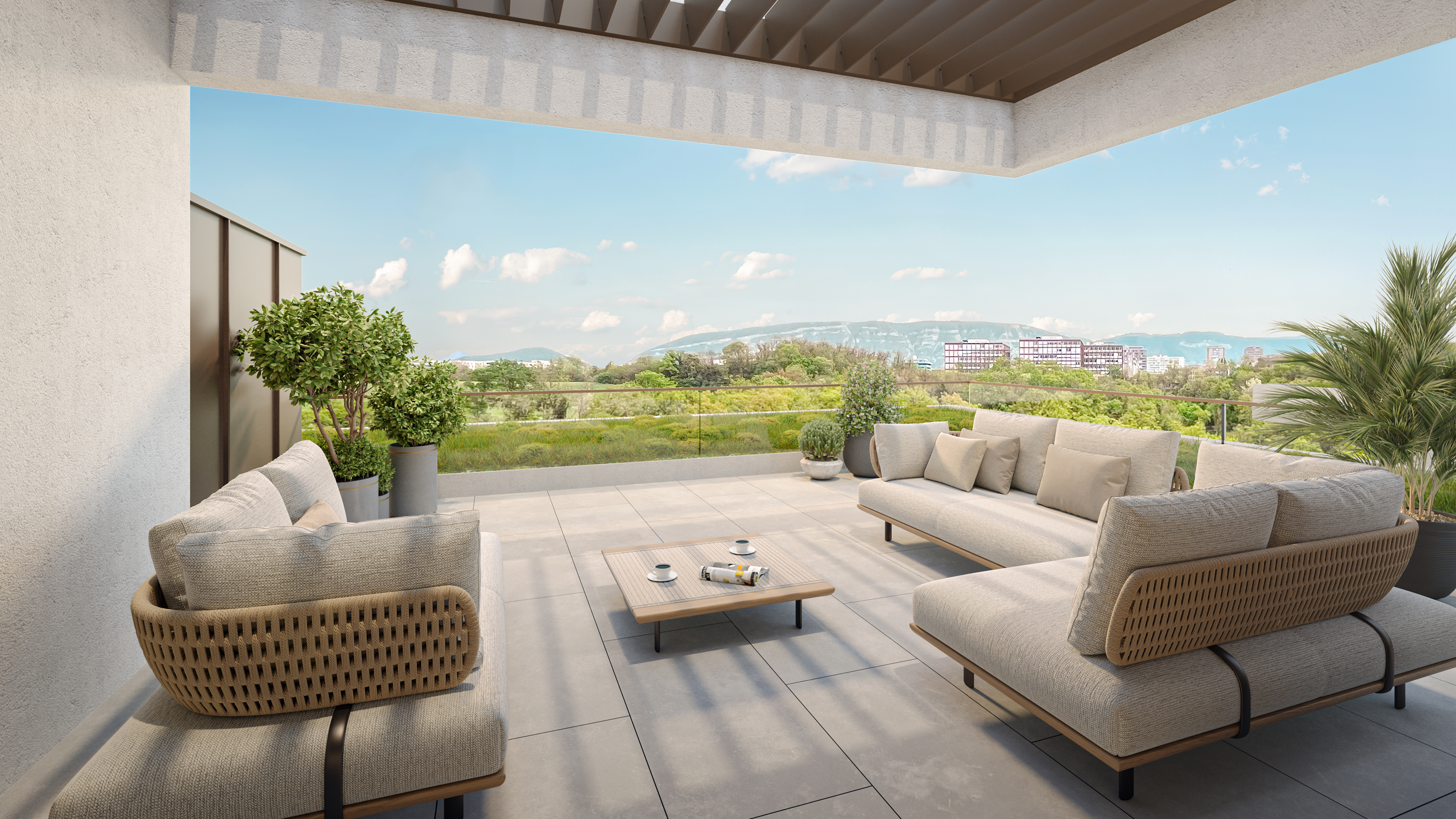 Les Toits du Rhône – Villa moderne THPE de 7 pièces avec terrasse panoramique