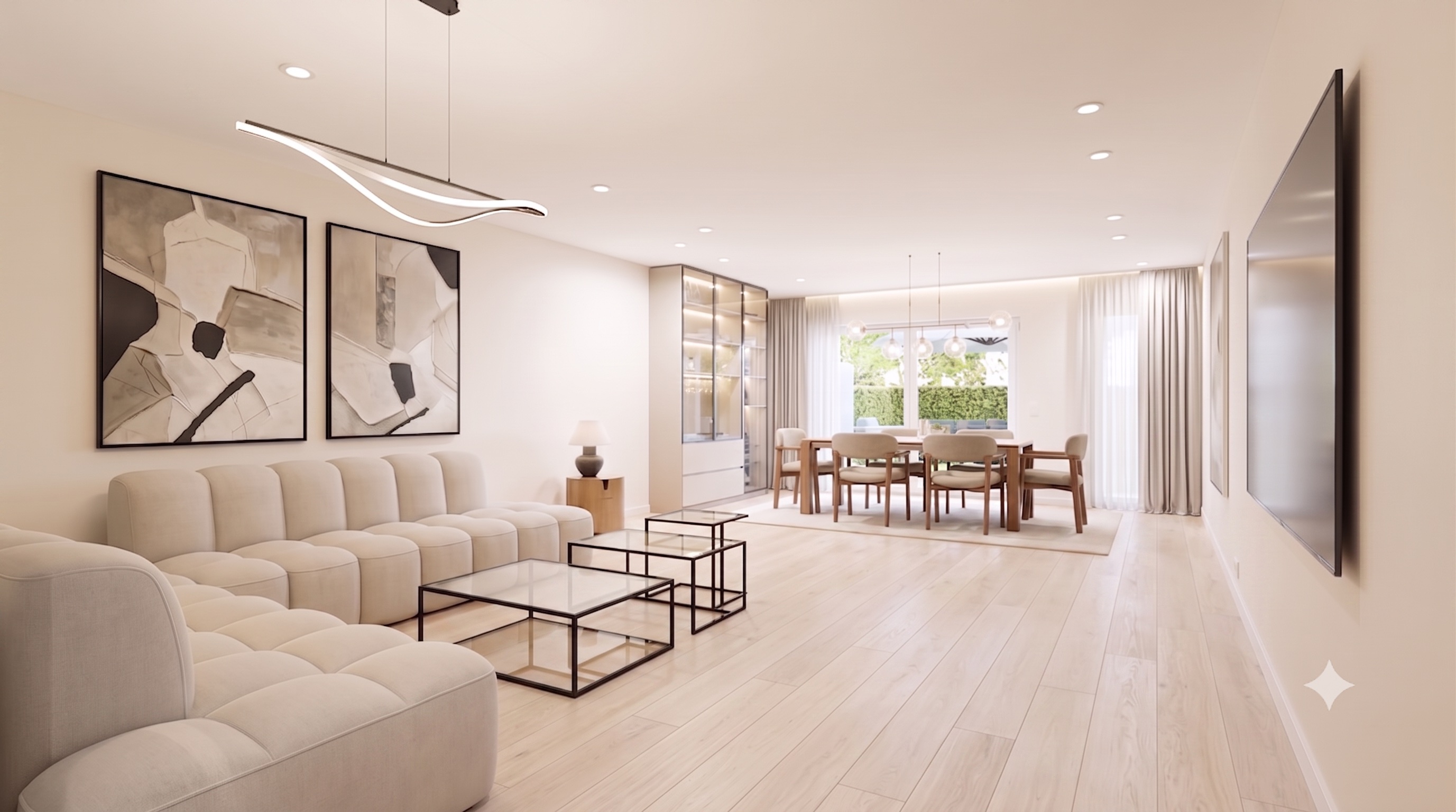Modern 2-room apartment with a sunny loggia