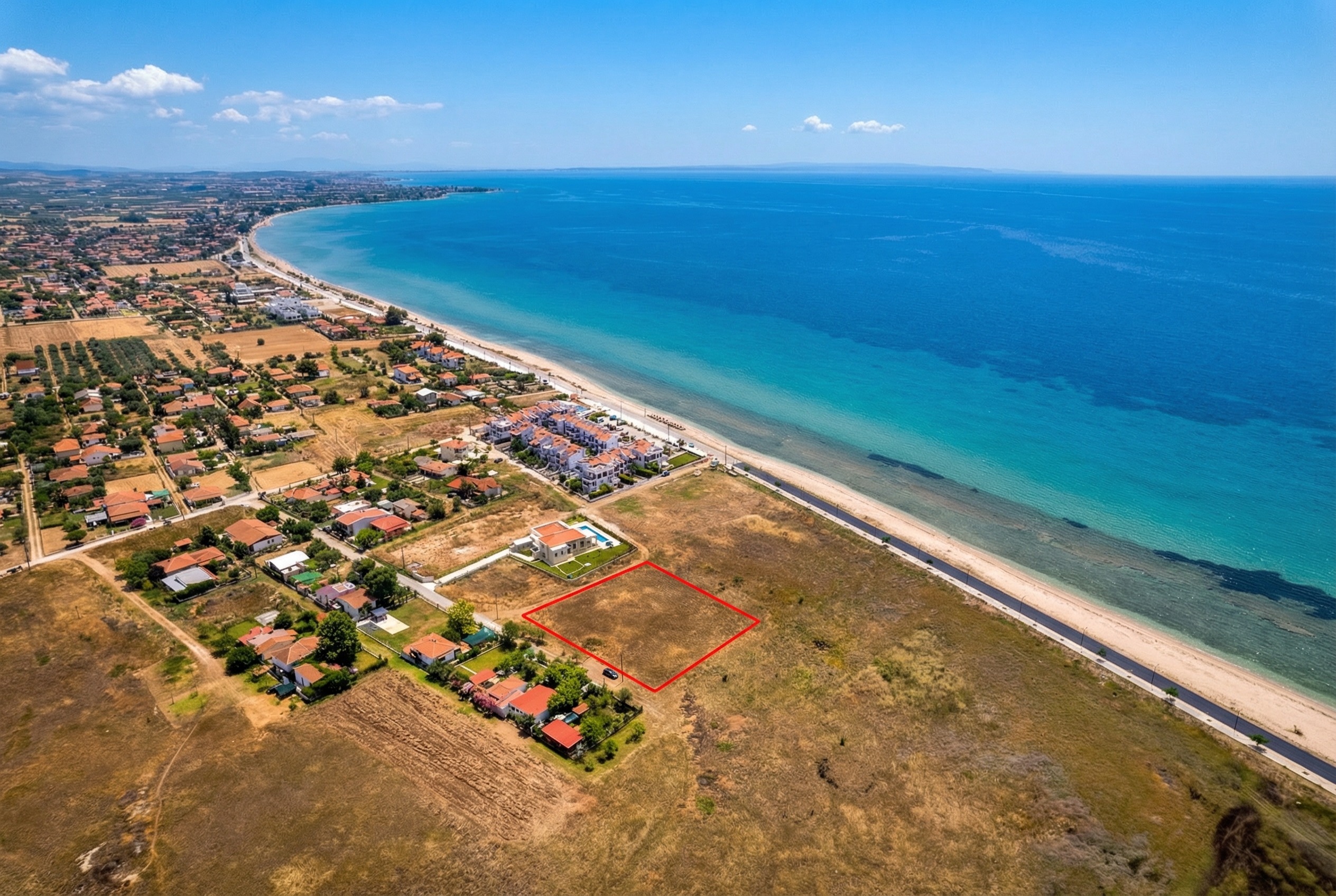 Exceptional plot of land in Sozopolis in front of the sea [AI-modified]