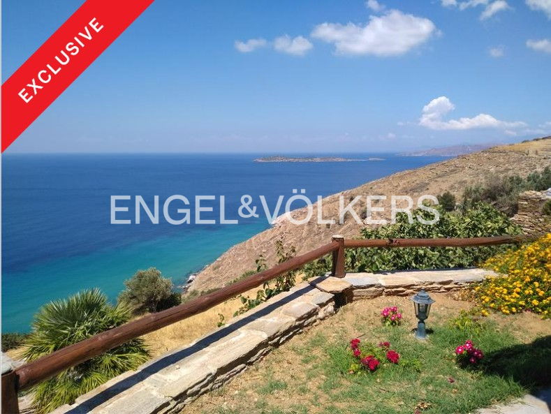 Little villa with magical view in Andros