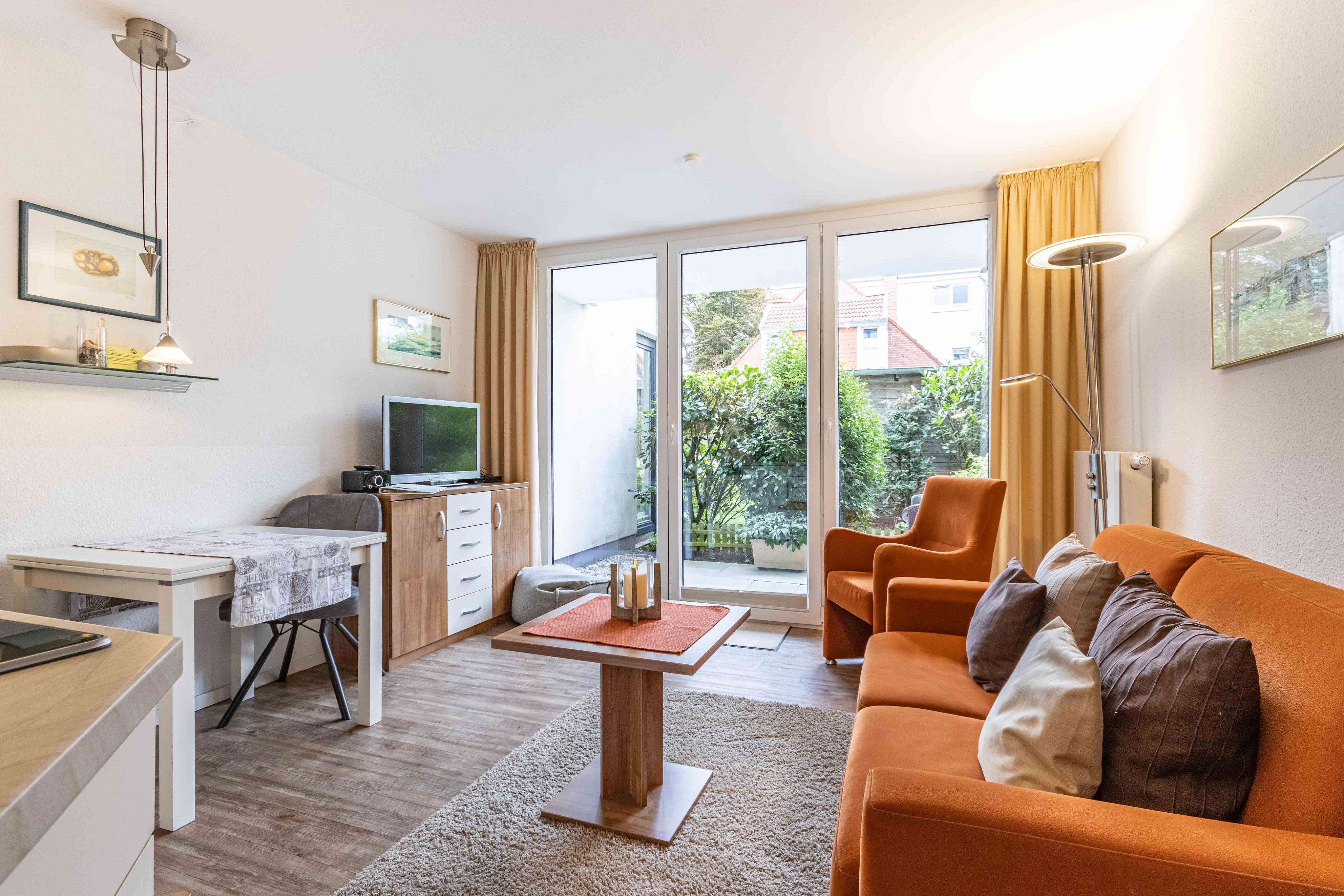 Strandnah auf Norderney – Erdgeschosswohnung mit Terrasse und Garten