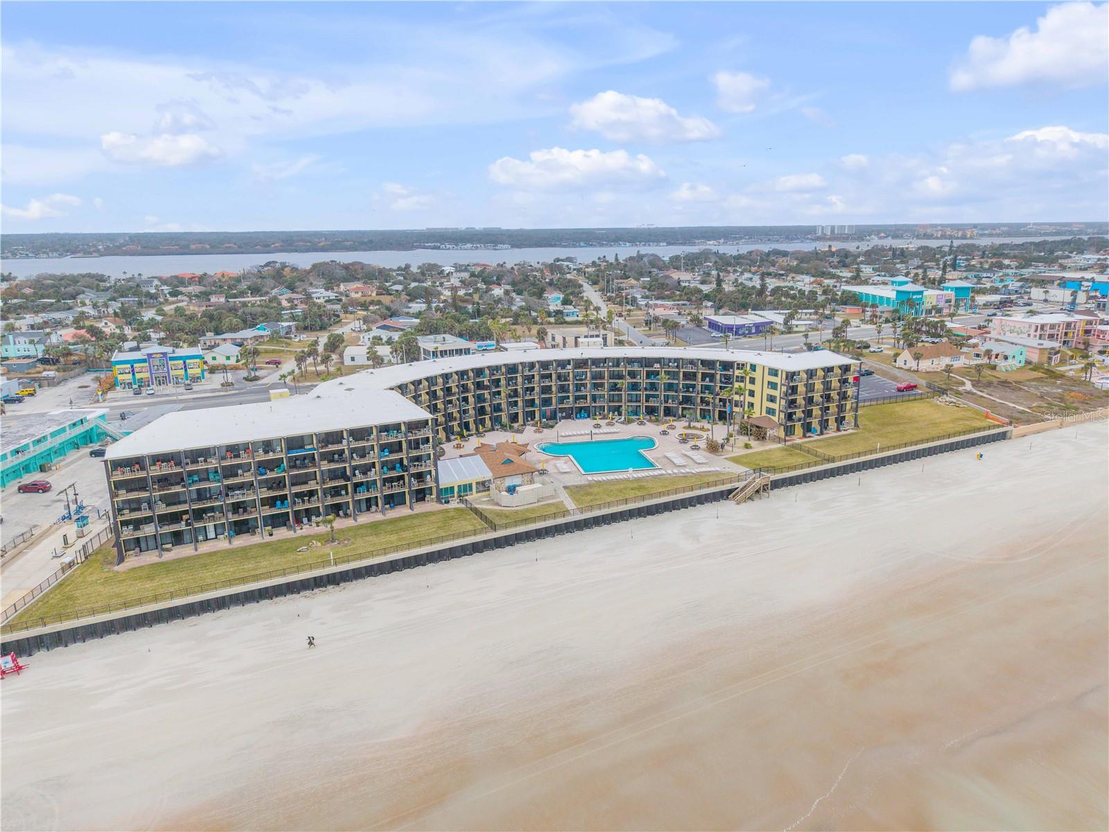 Oceanfront condo with resort amenities