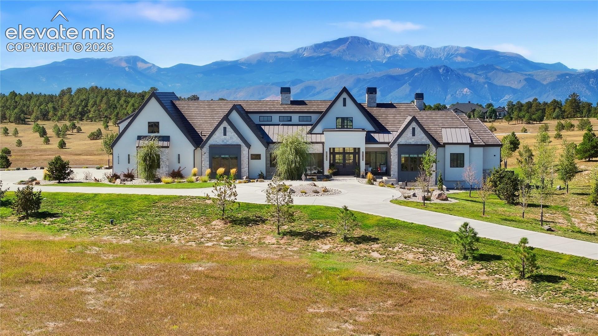 Full Pikes Peak Views from a Private 17+ Acre Hilltop Estate