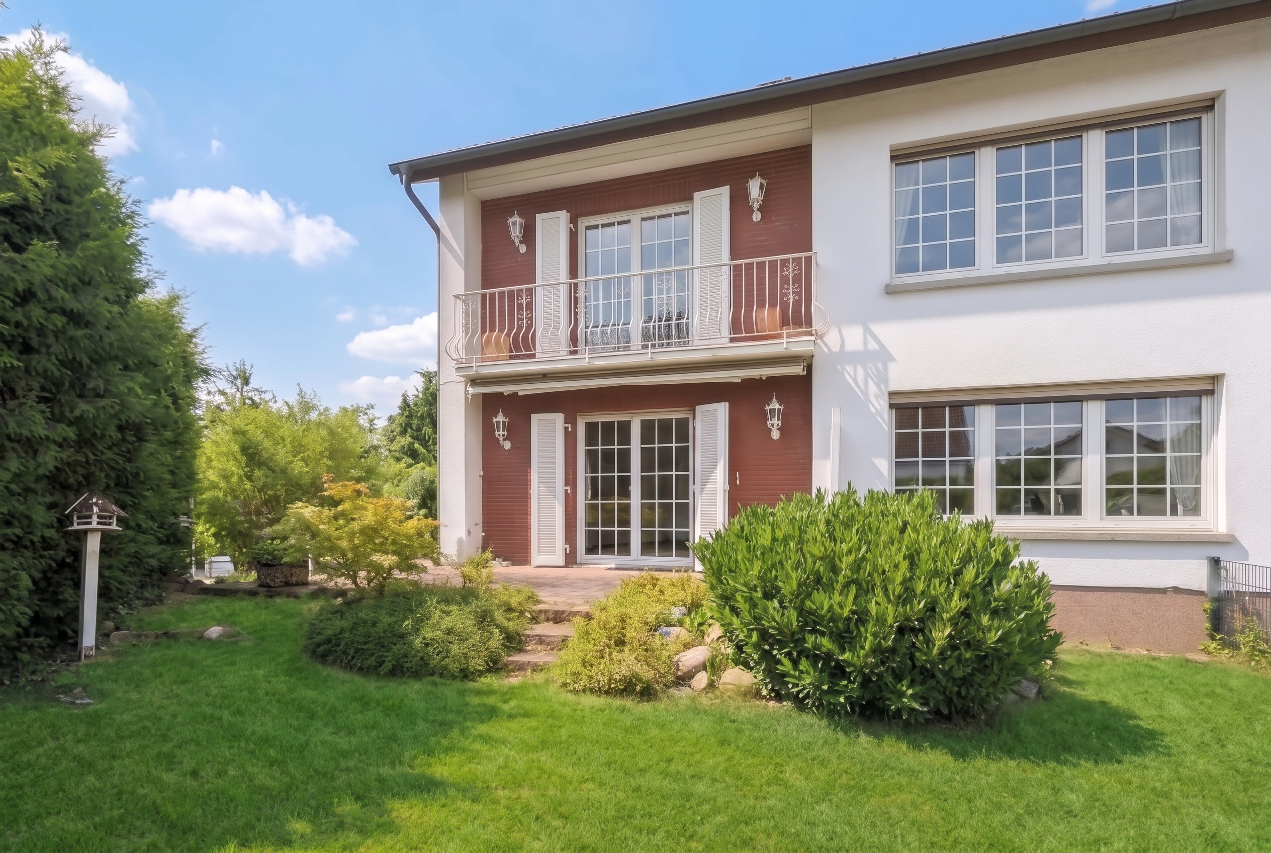 Your new family home: detached space wonder in a quiet location in Ober-Roden [AI-modified]