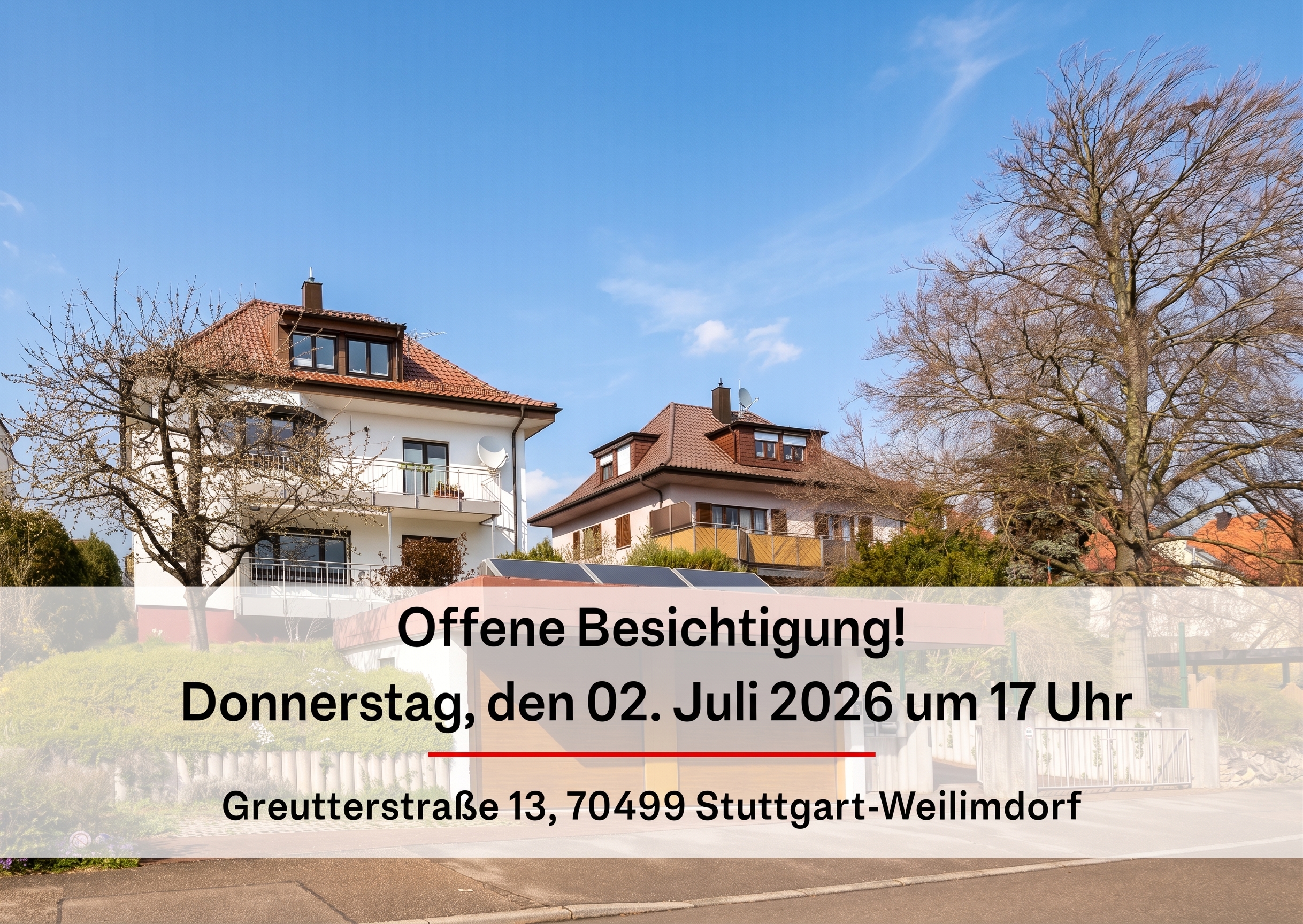OPEN HOUSE am 02. Juli 2026:  3-Familienhaus in ruhiger Lage, nicht aufgeteilt