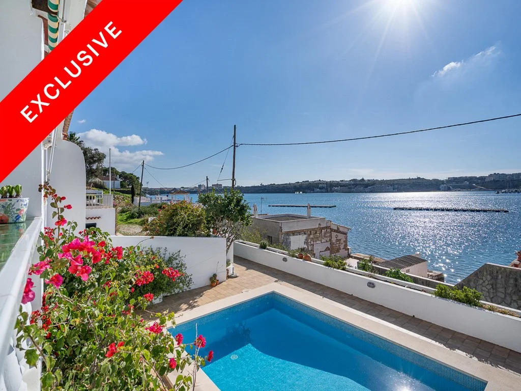 House with a pool and the best views of Mahon harbour, Menorca