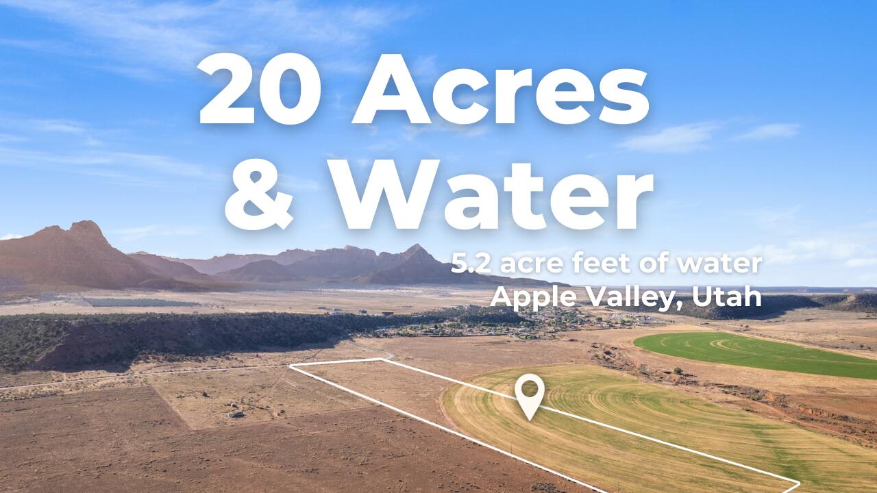 Build your Dream Ranch on 20 Acres with Water Right Included