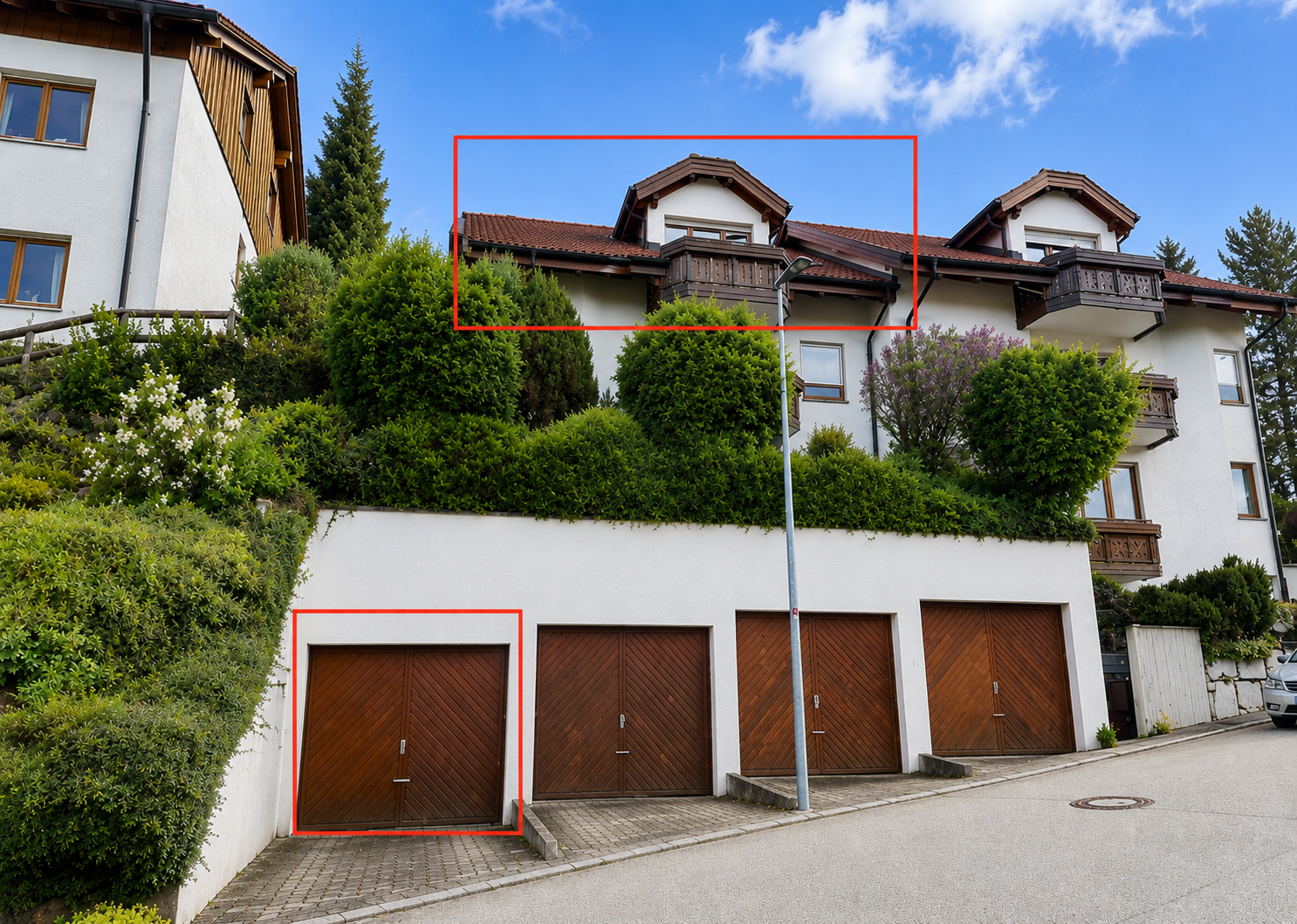 Gemütliche 3-Zimmer-Dachgeschosswohnung mit Balkon und Garage