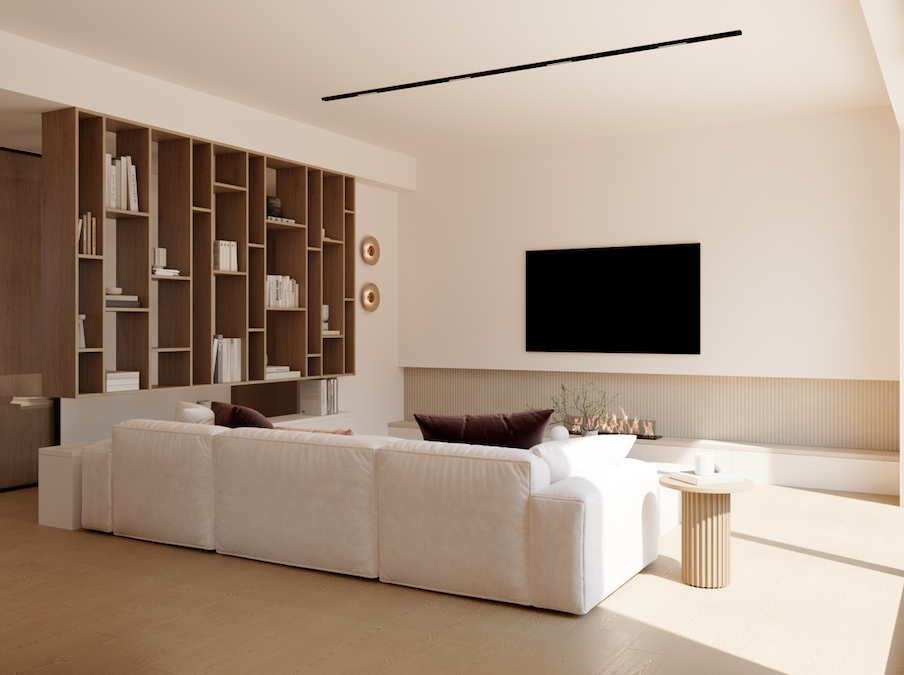 6th floor apartment with 2 bedrooms and a parking space