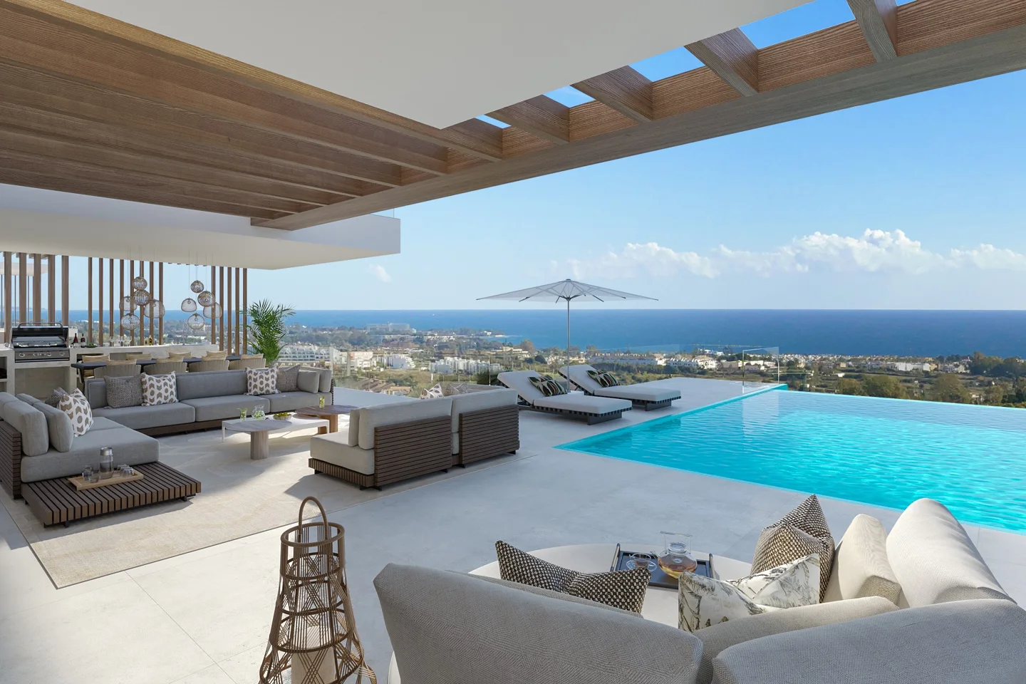 Luxury villa with Mediterranean views