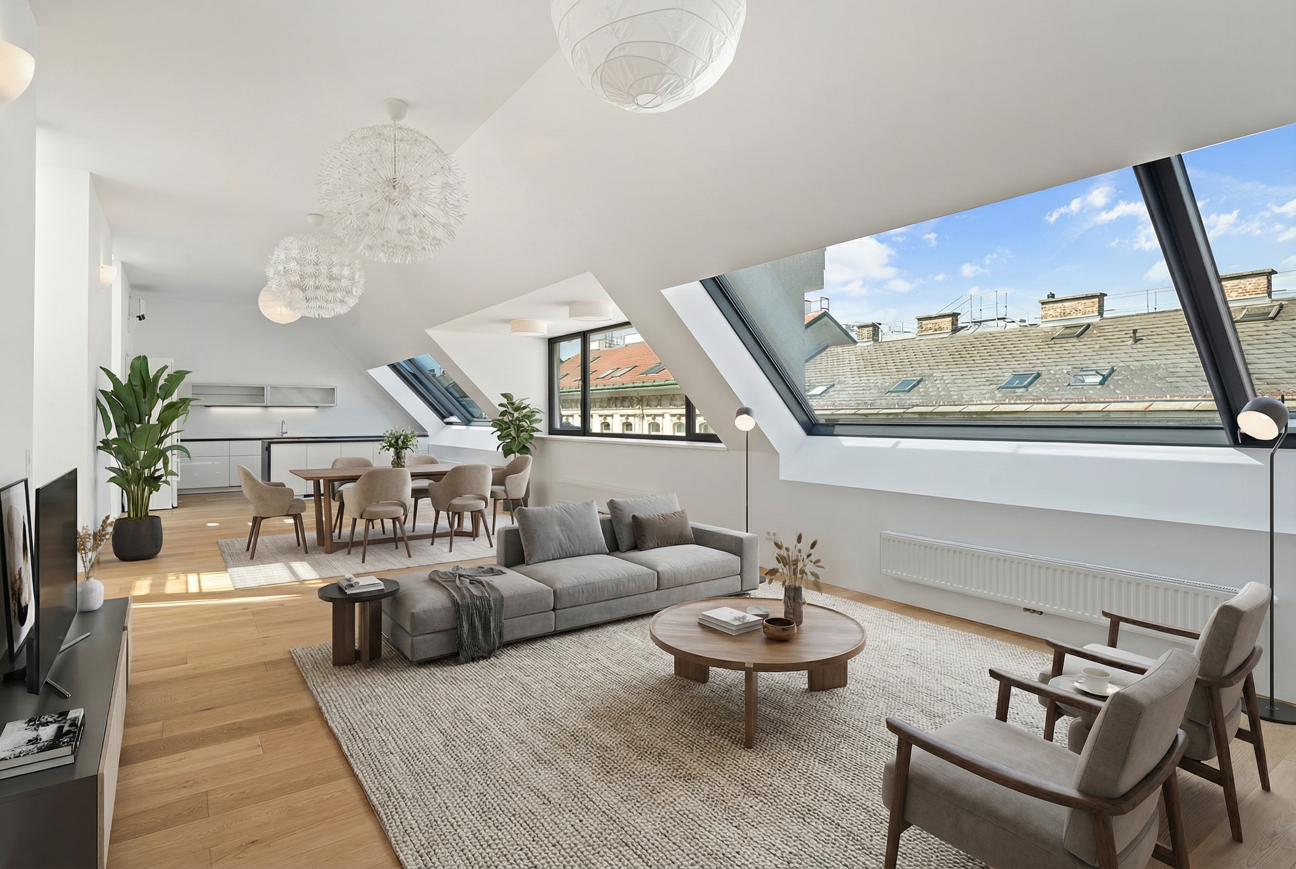 Luxuriöse 3-Zimmer-Dachgeschosswohnung mit exklusivem Flair nähe Kutschkermarkt