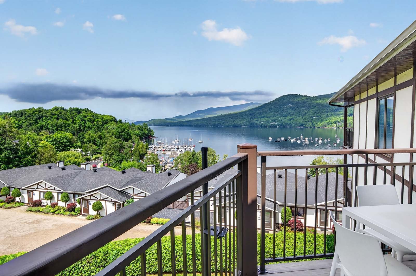 View the Lake and Mountain with easy access to it all.