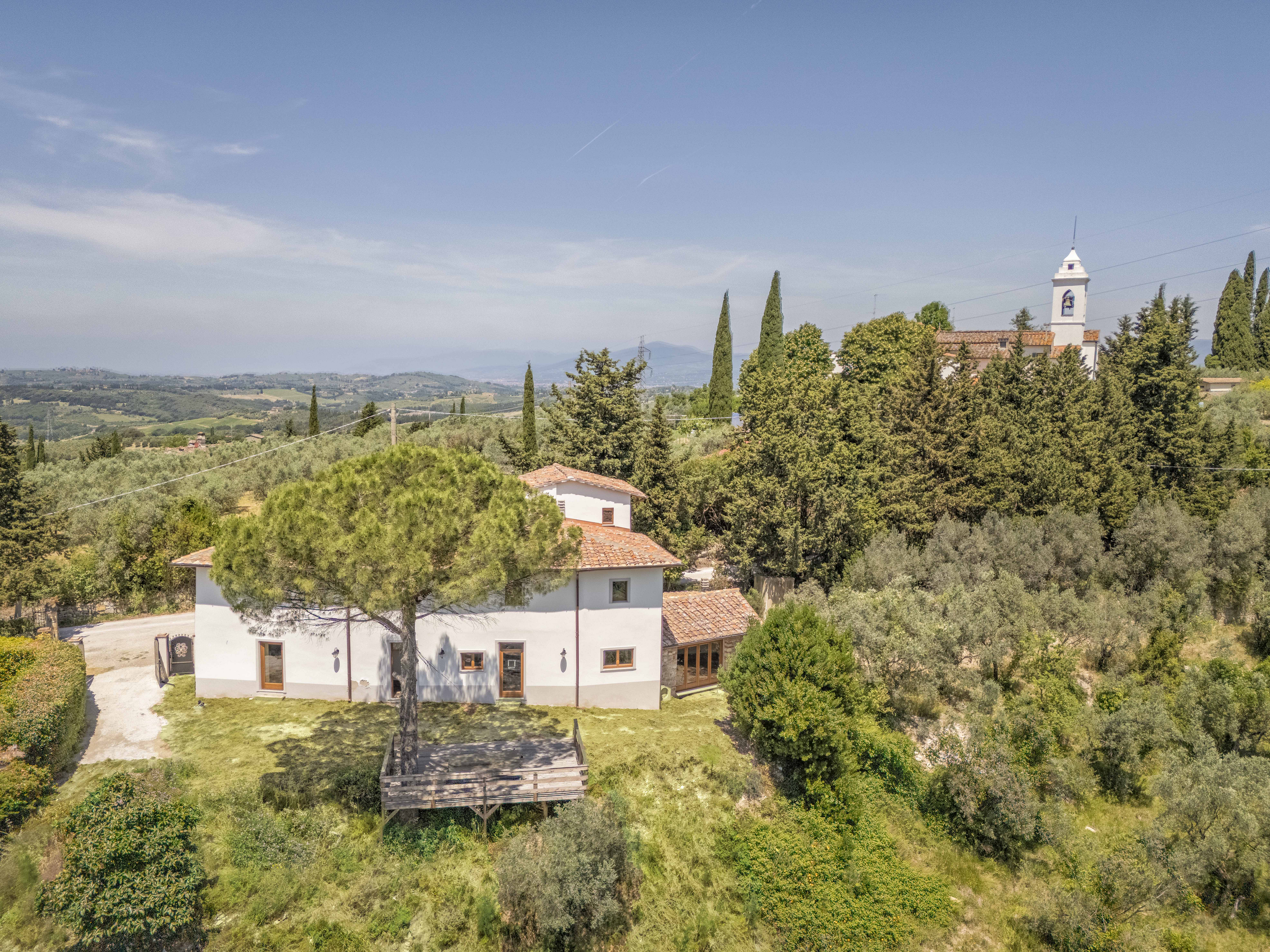 Beautifully Restored Tuscan Farmhouse with Panoramic Views over Chianti