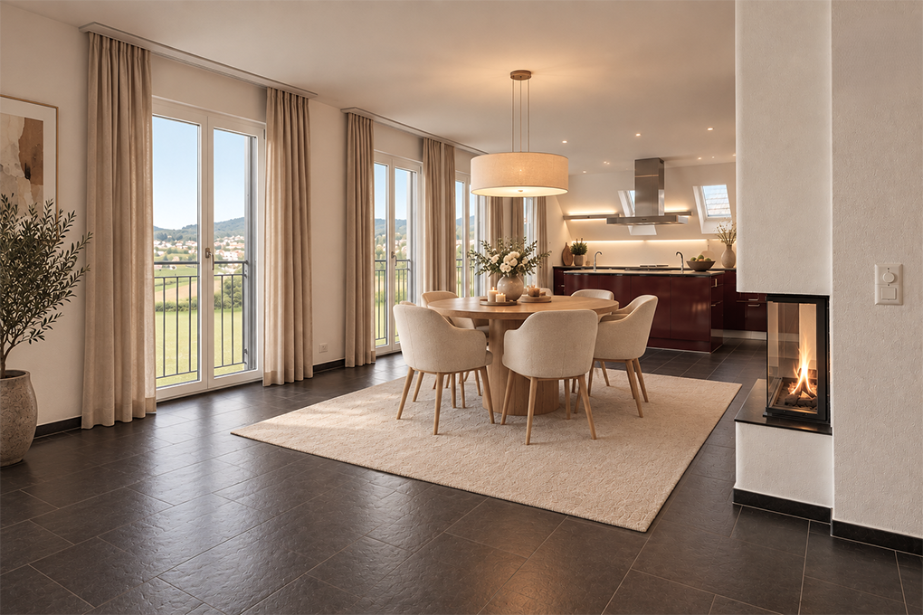 Grosszügige 5.5-Zimmer-Maisonette-Wohnung mit Weitsicht