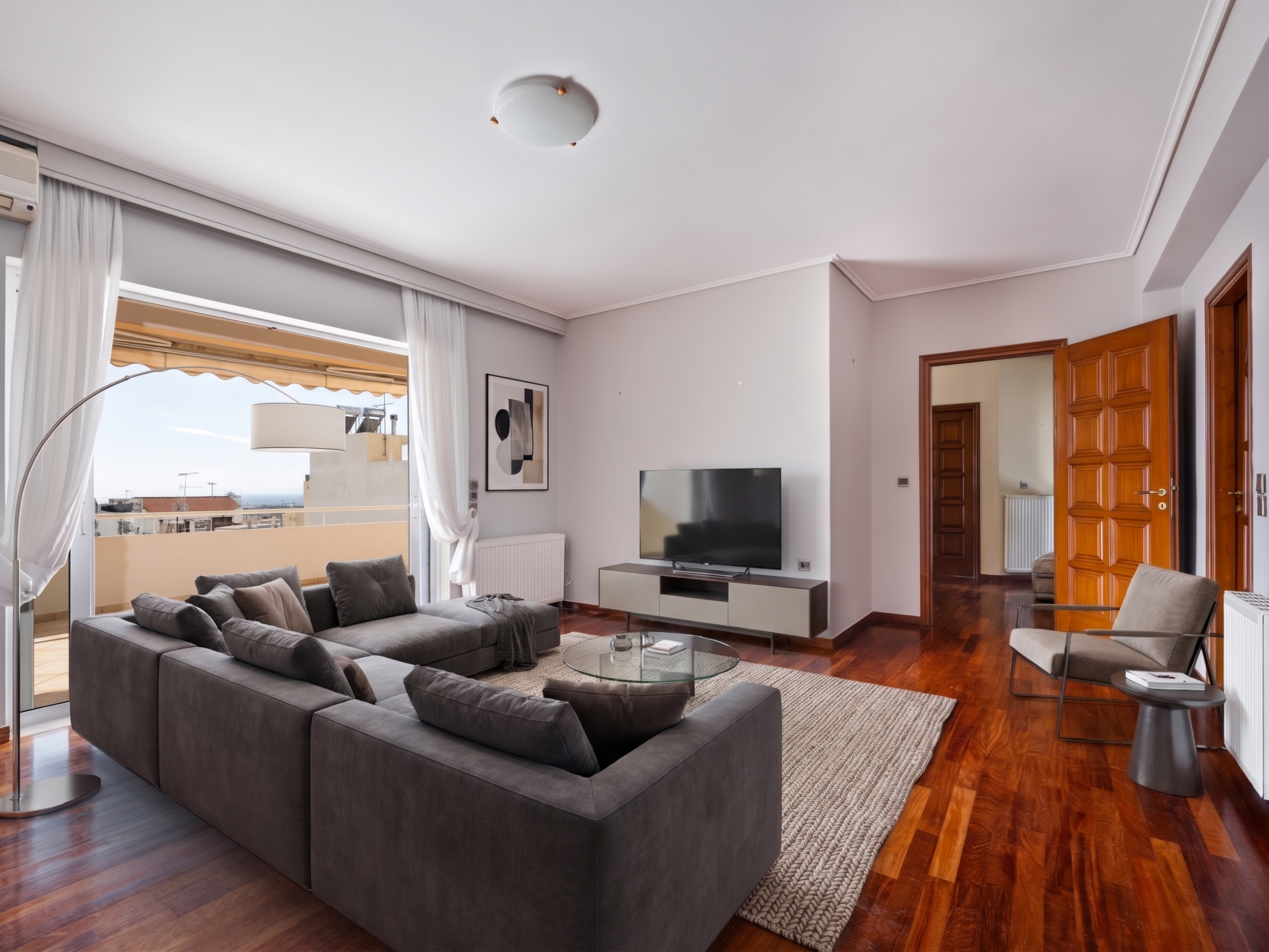 Premium maisonette with sea and Hymettus views in Argyroupoli [AI-modified]