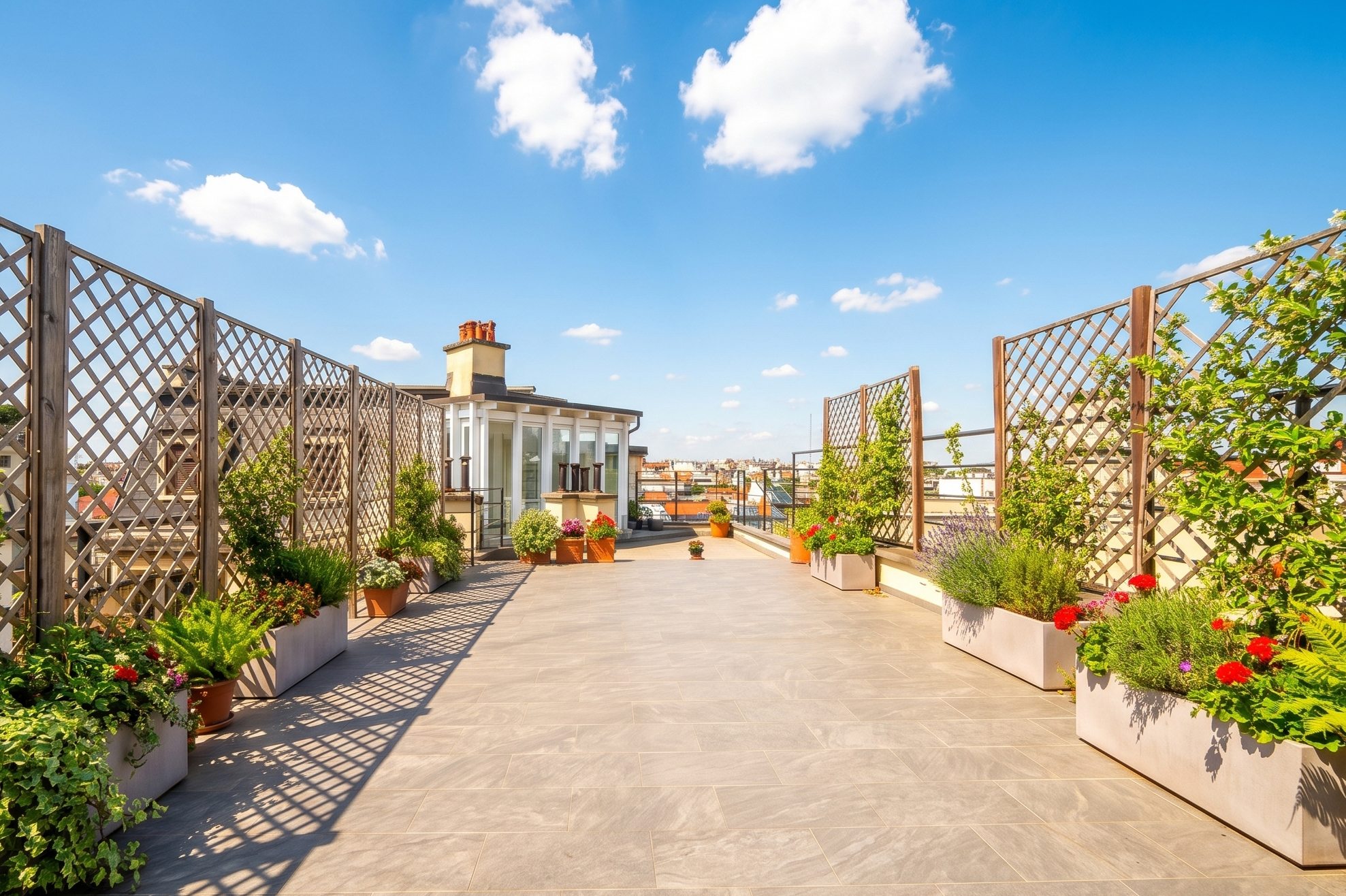 Prestigious Penthouse with Terrace and Duomo Views on Viale Majno [KI-modifiziert]
