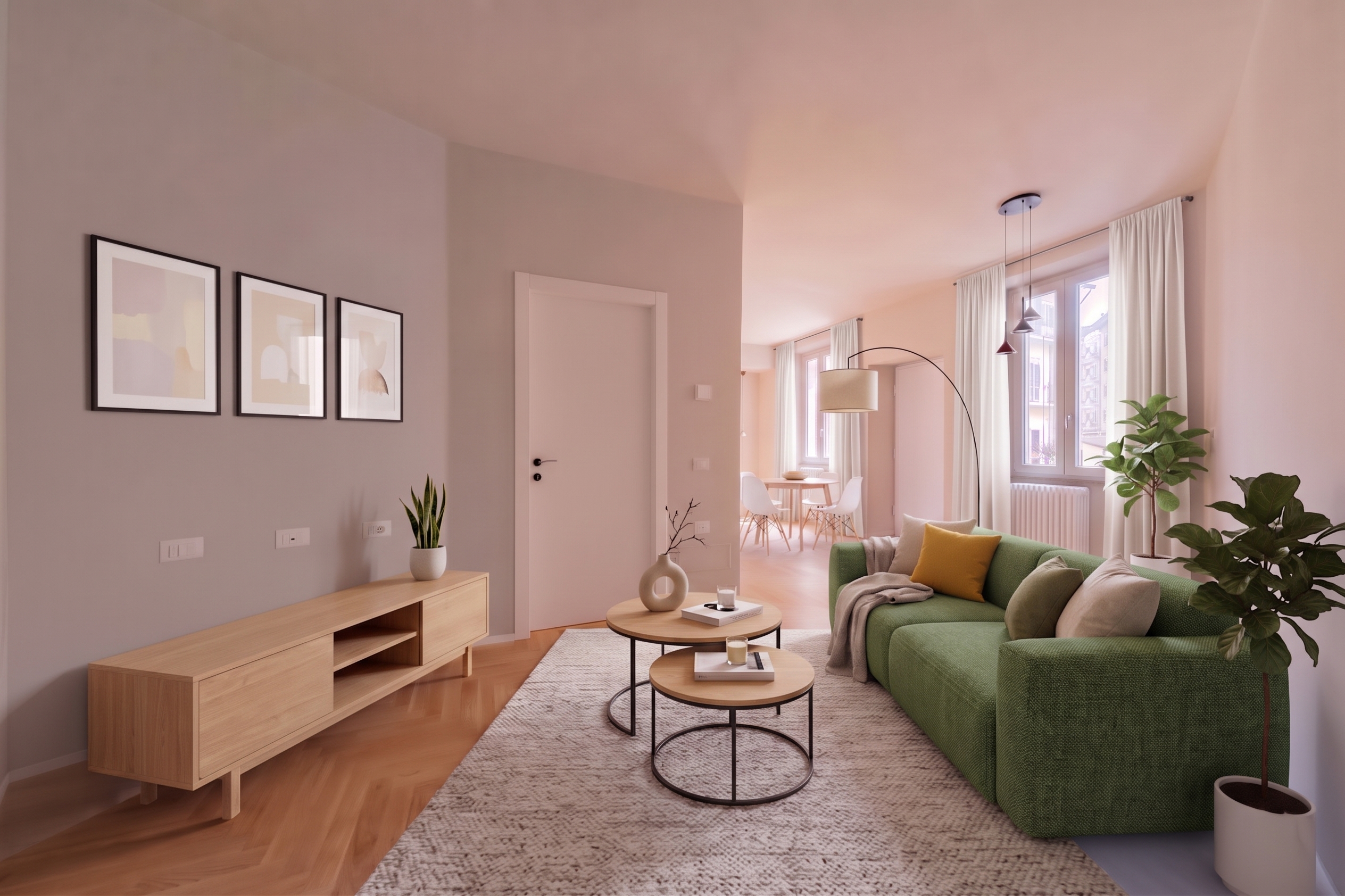 Renovated and furnished apartment in the Isola area [KI-modifiziert]