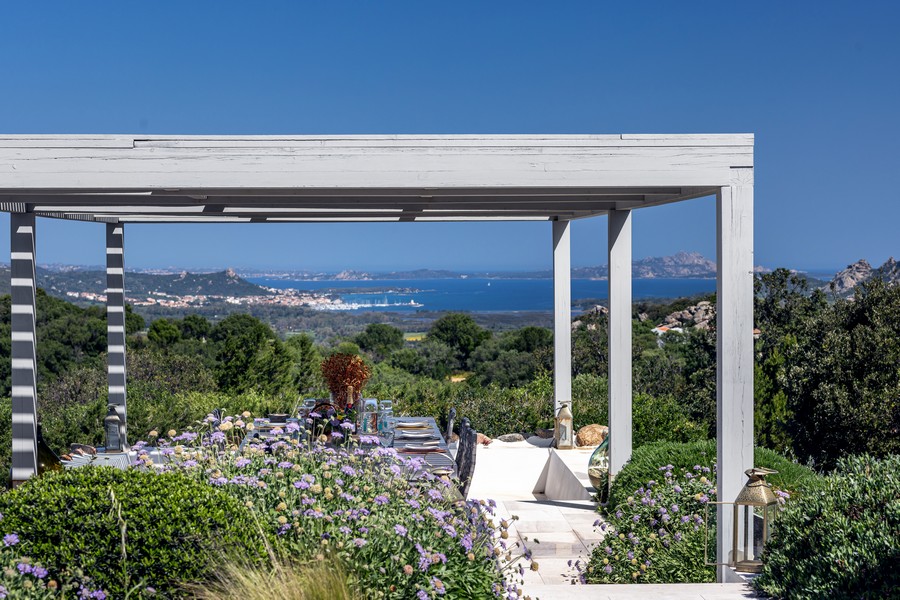 An estate among olive trees, sea and contemporary design