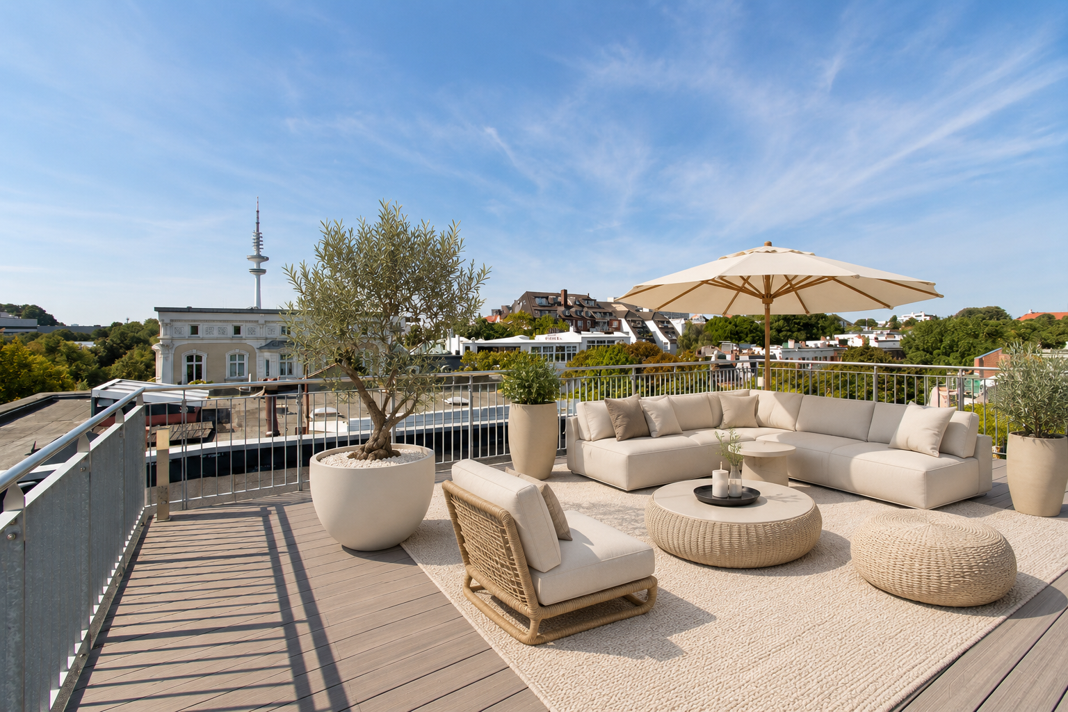 Penthouse Prestige: Luxuriöses Wohnen im Herzen der Stadt! [AI-modified]