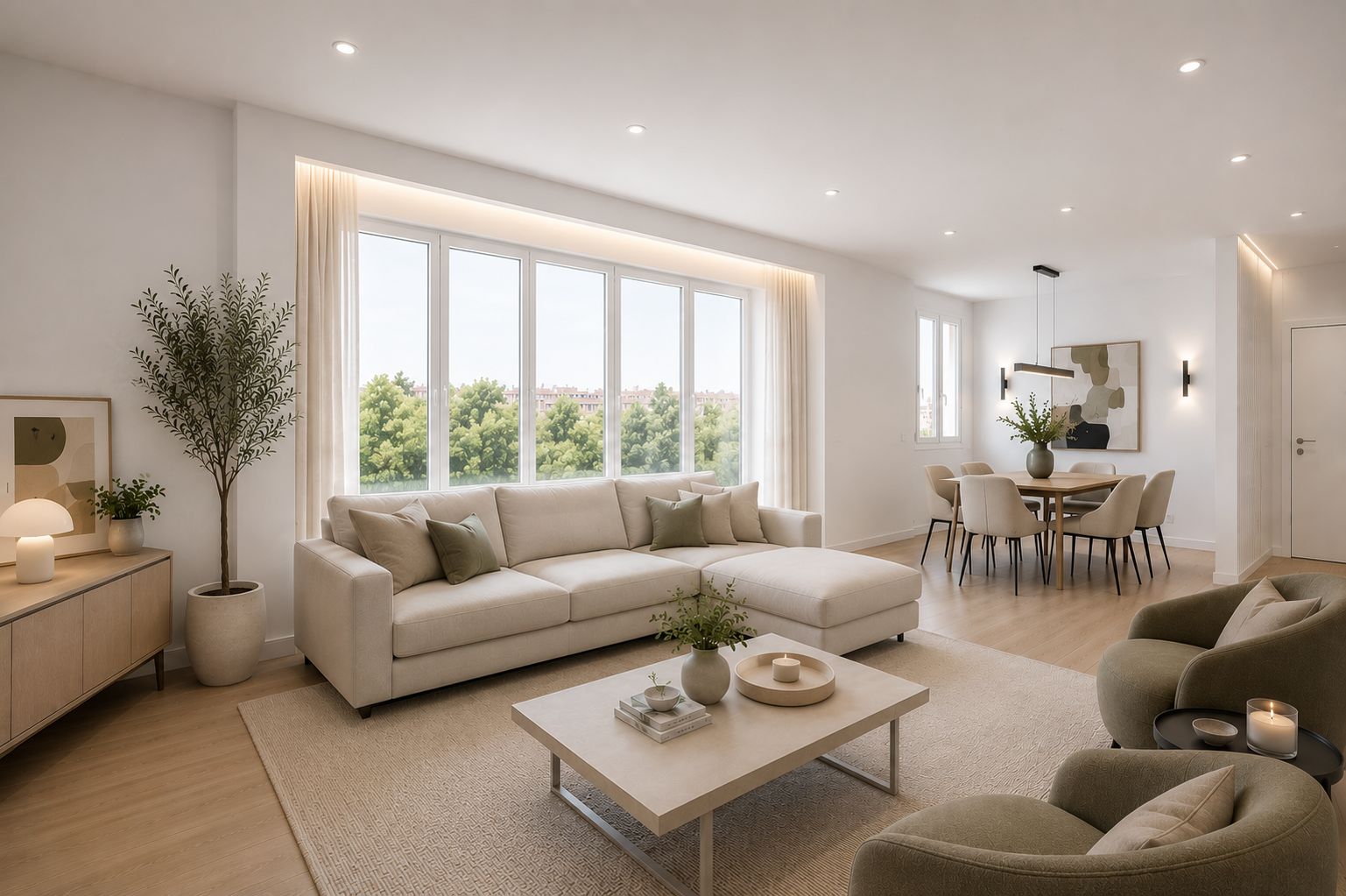 Contemporary design and spaciousness in a unique home