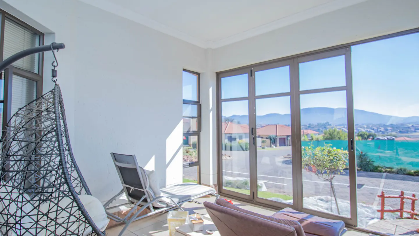 Entrance enclosed patio with lovely views