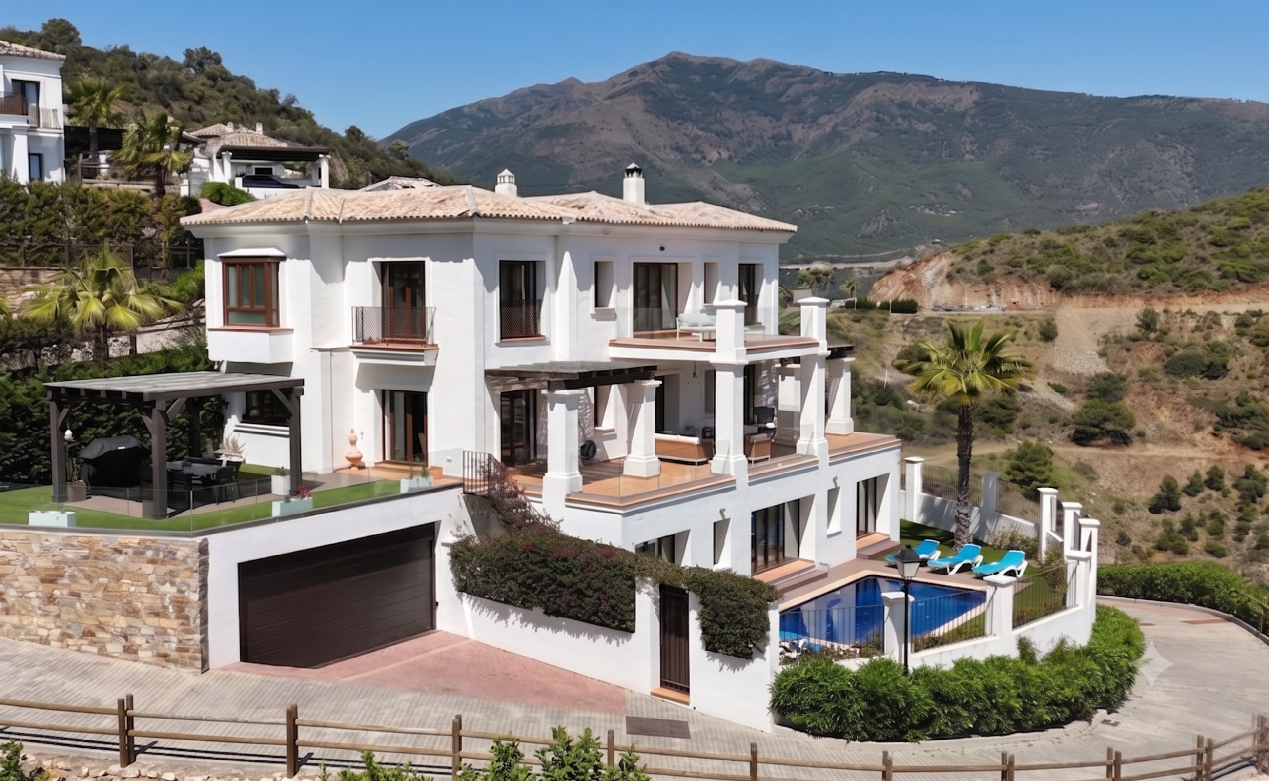 Multilevel Villa with Panoramic Sea Views in Benahavís Hills Country Club