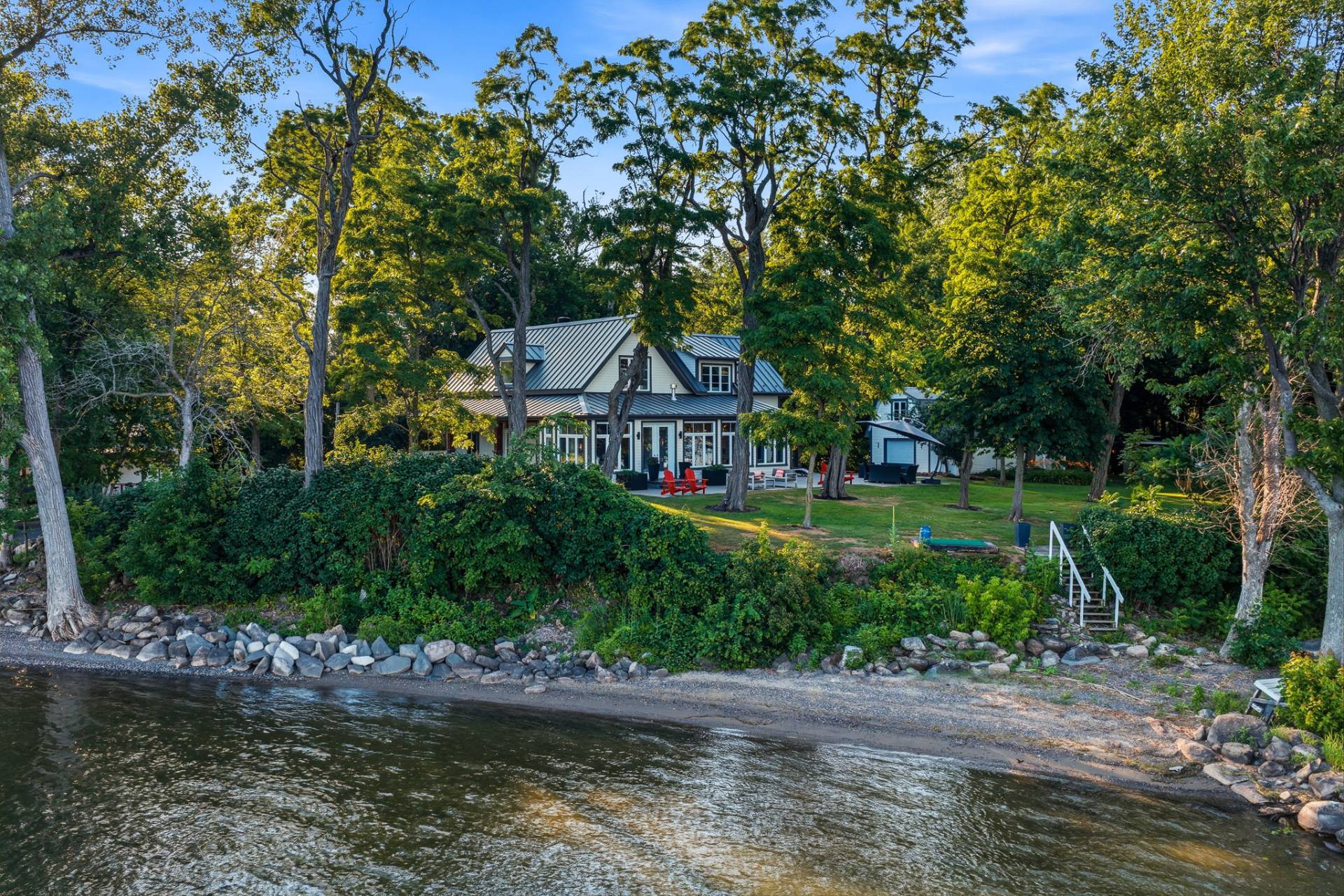 Nestled in the heart of a wooded setting