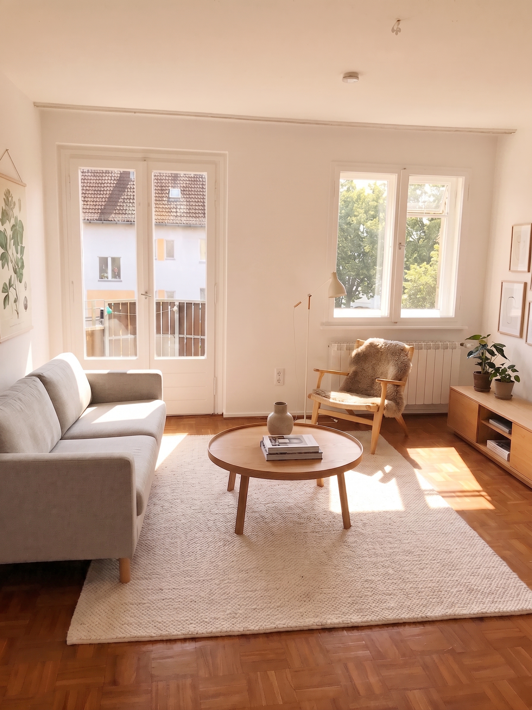 Helle 2,5-Zimmerwohnung (vermietet) mit Balkon und Perspektive in Schmargendorf [AI-modified]