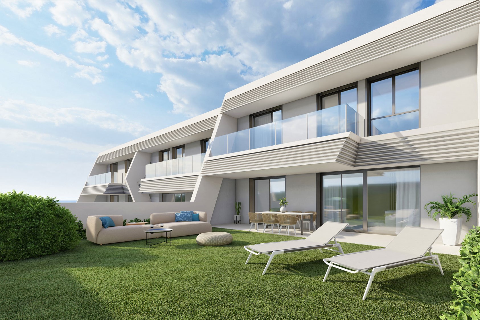 Moderne Reihenhäuser in El Chaparral