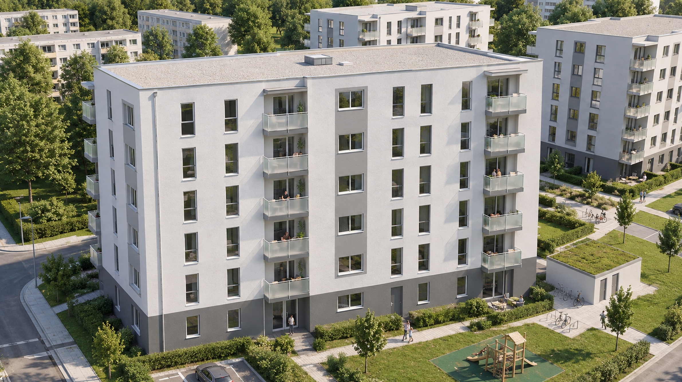 Wohnkomfort trifft Neubau: Moderne 3-Zimmer-Eigentumswohnung mit Balkon
