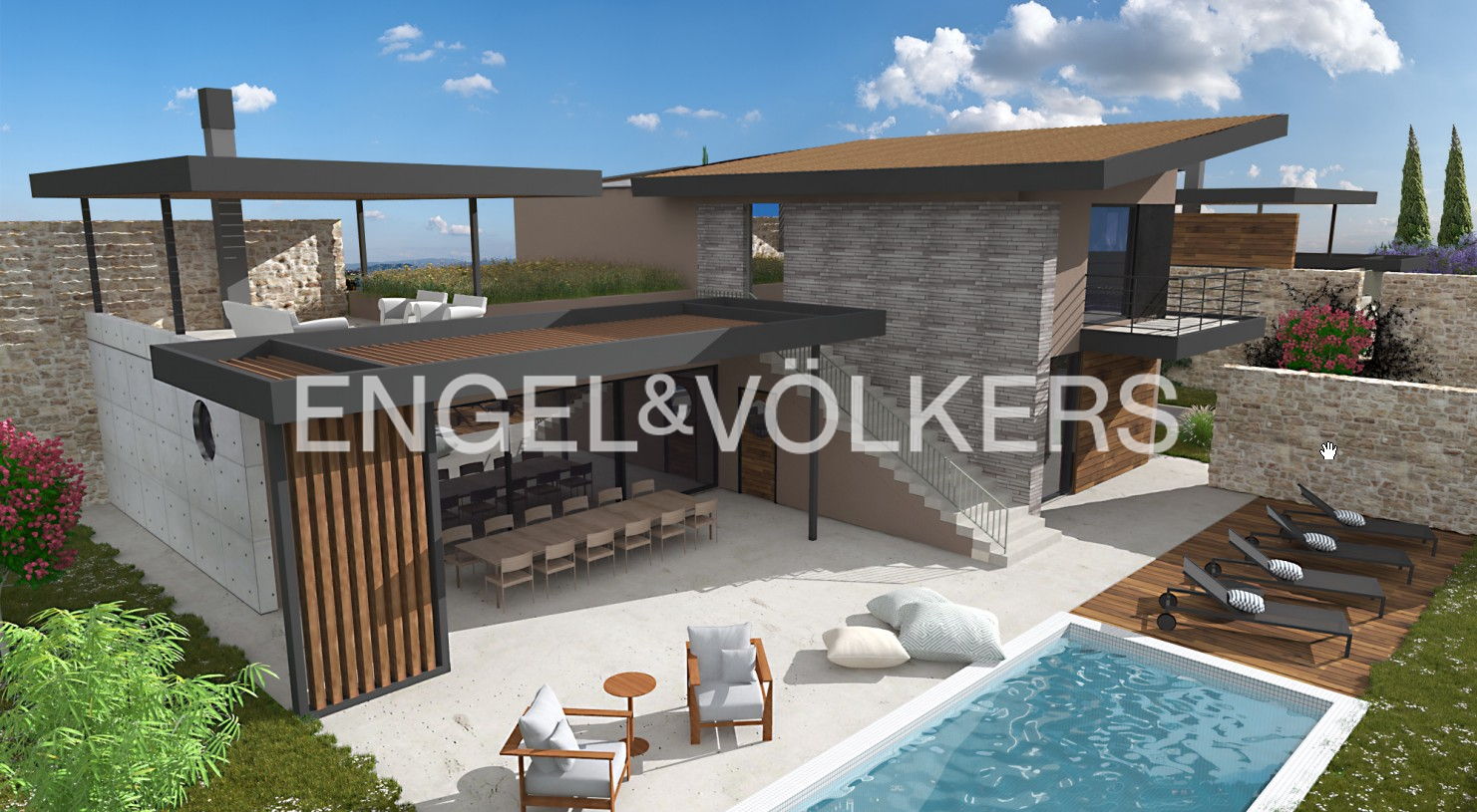 Traumvilla mit fantastischem Meerblick: Zeitlose Eleganz trifft auf mediterranen Luxus