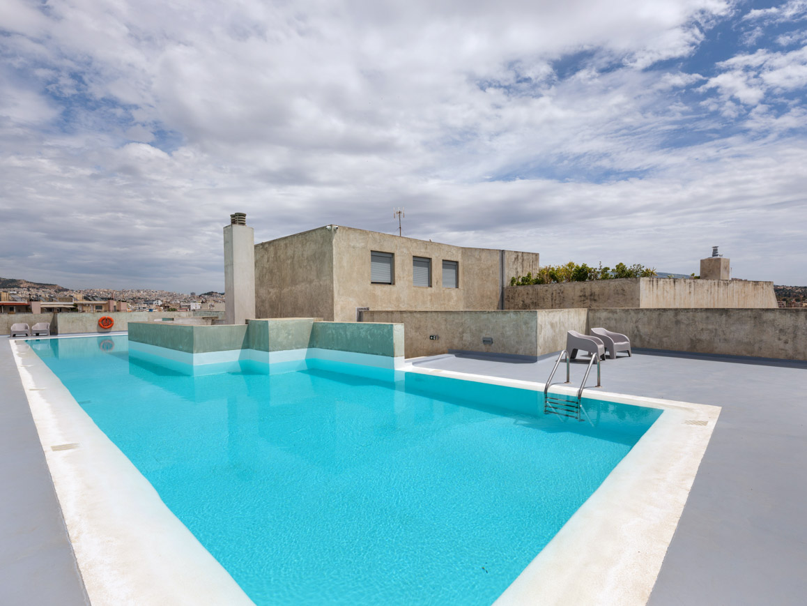 Modern 7th floor apartment in Metaxourgeio
