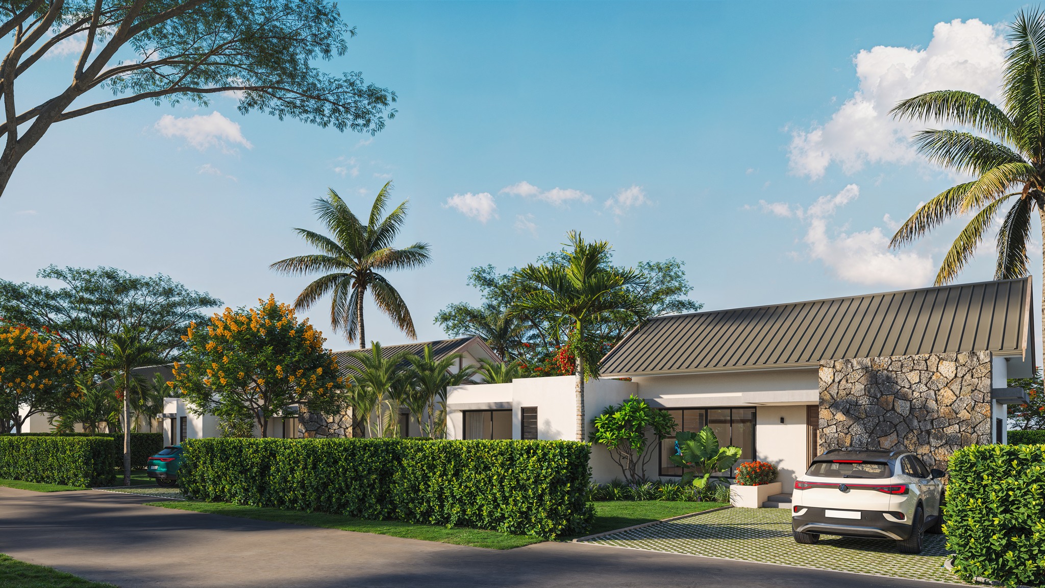 Vie insulaire contemporaine à The Spring – élégante villa de 3 chambres à Anahita Beau Champ