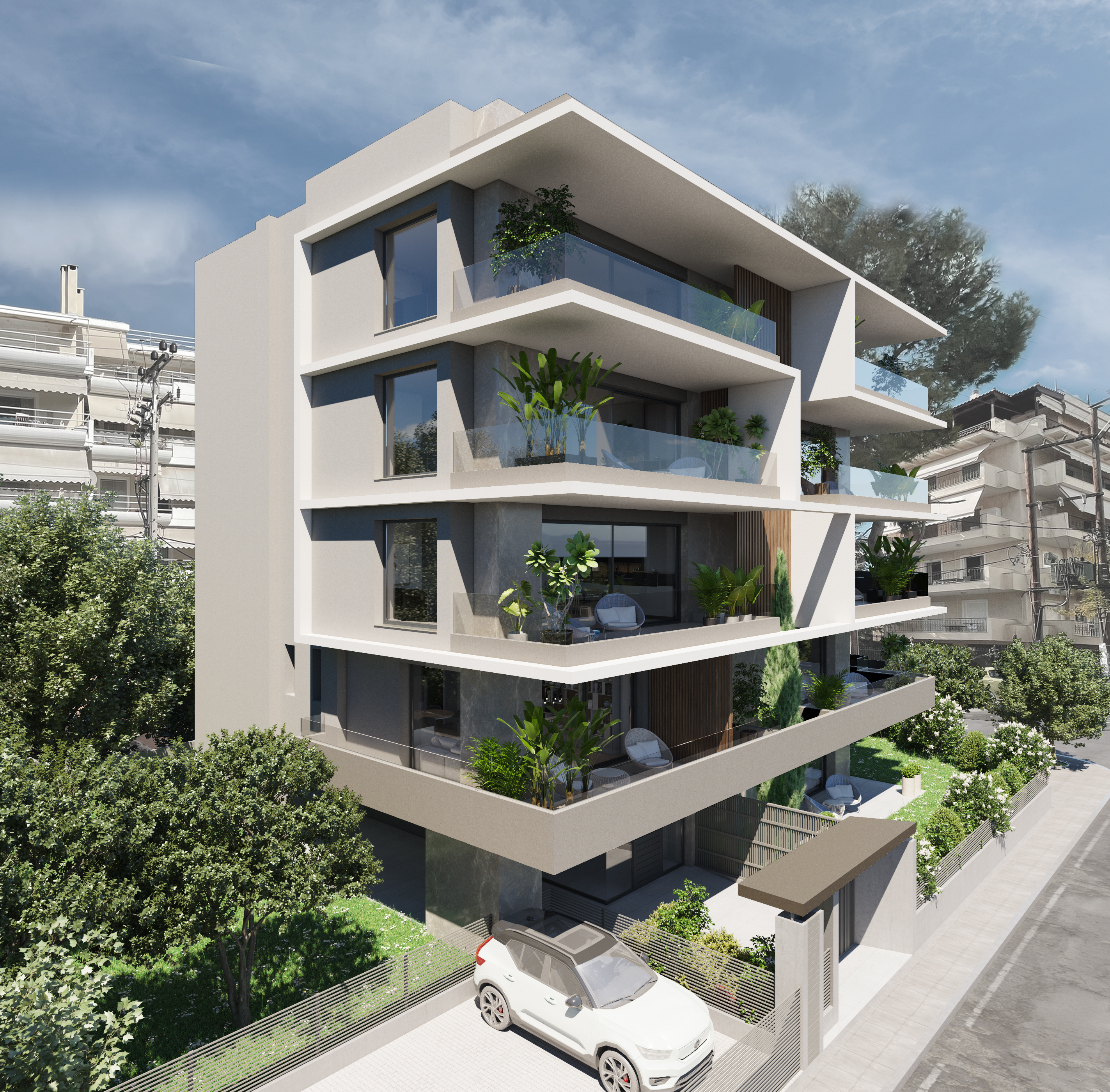 Under construction 88 sq.m apartment of 3rd floor in Marousi