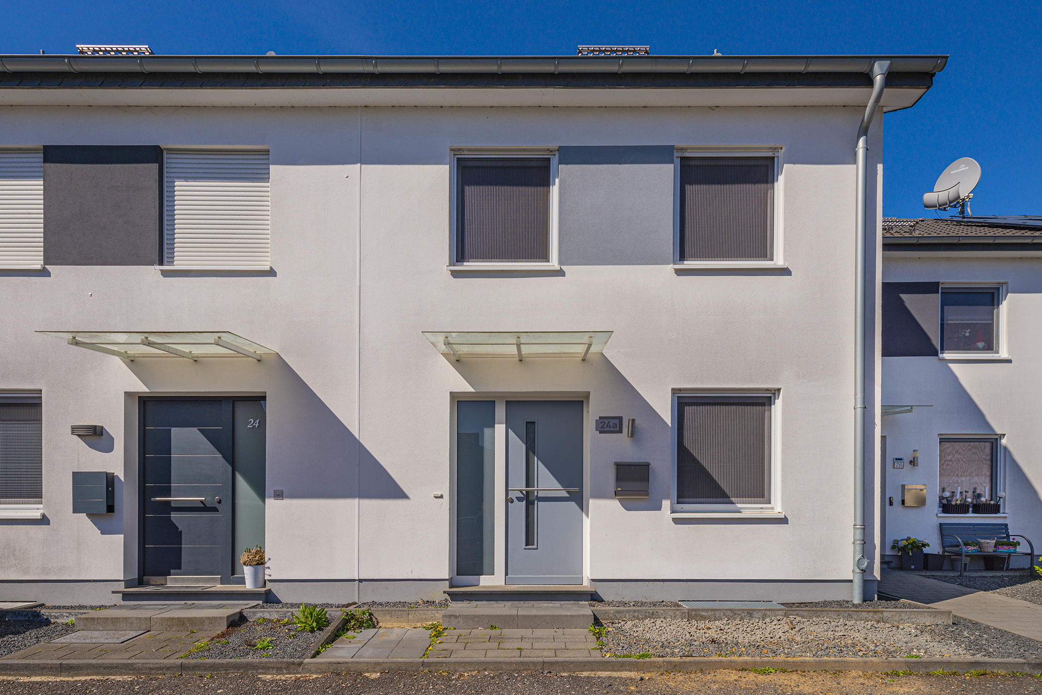 Modernes Reihenmittelhaus mit Energieeffizienzklasse A+