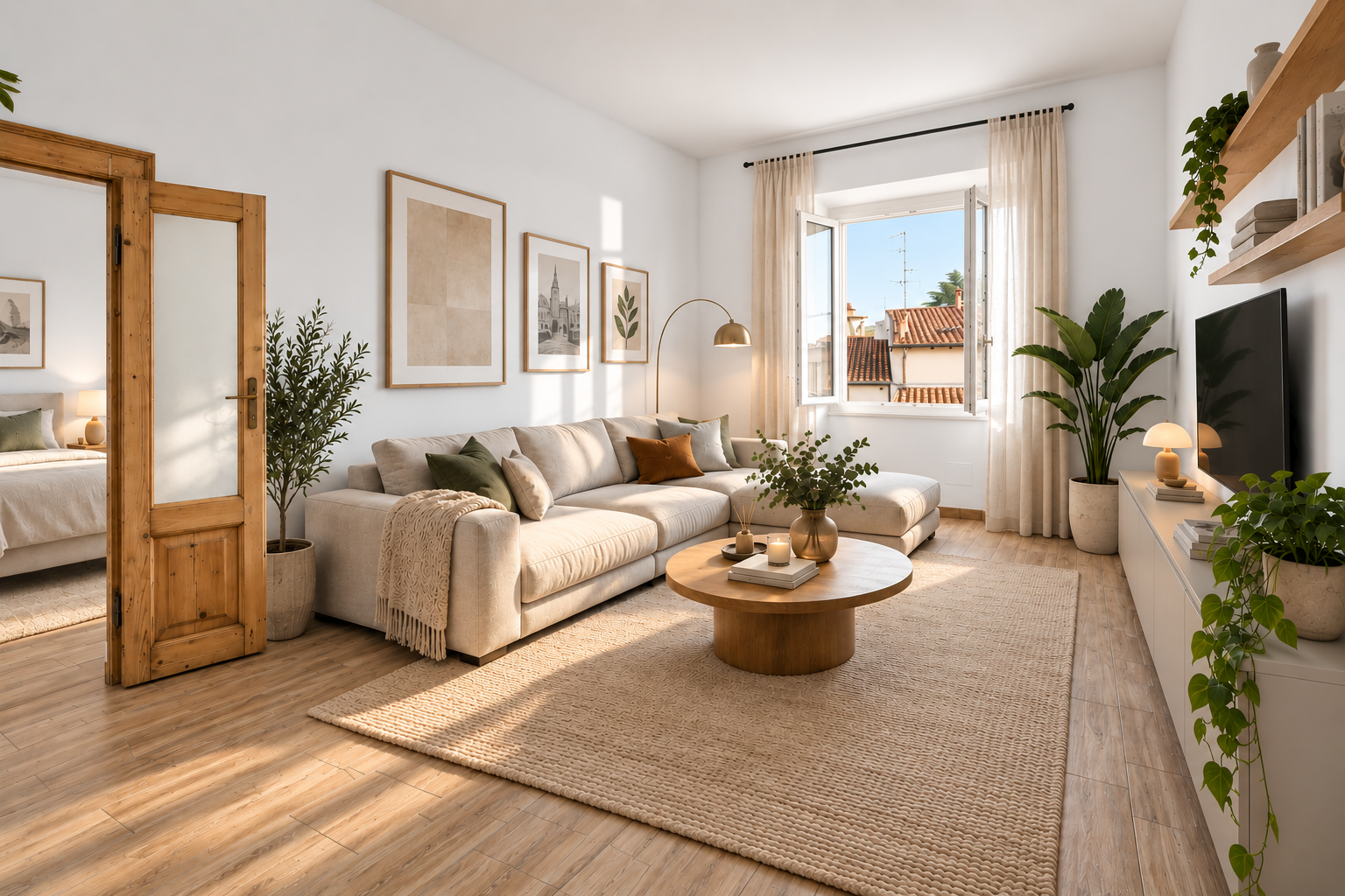 Completely renovated two-room apartment in the historic center