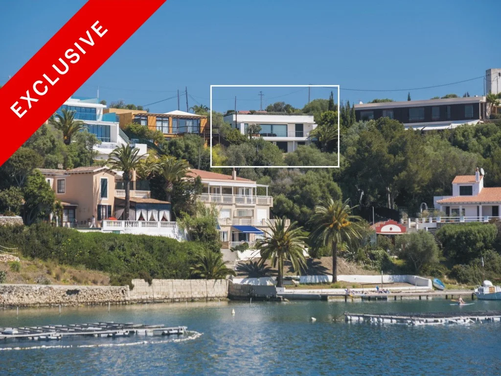 Modern villa with incredible views to port of Mahón, Menorca