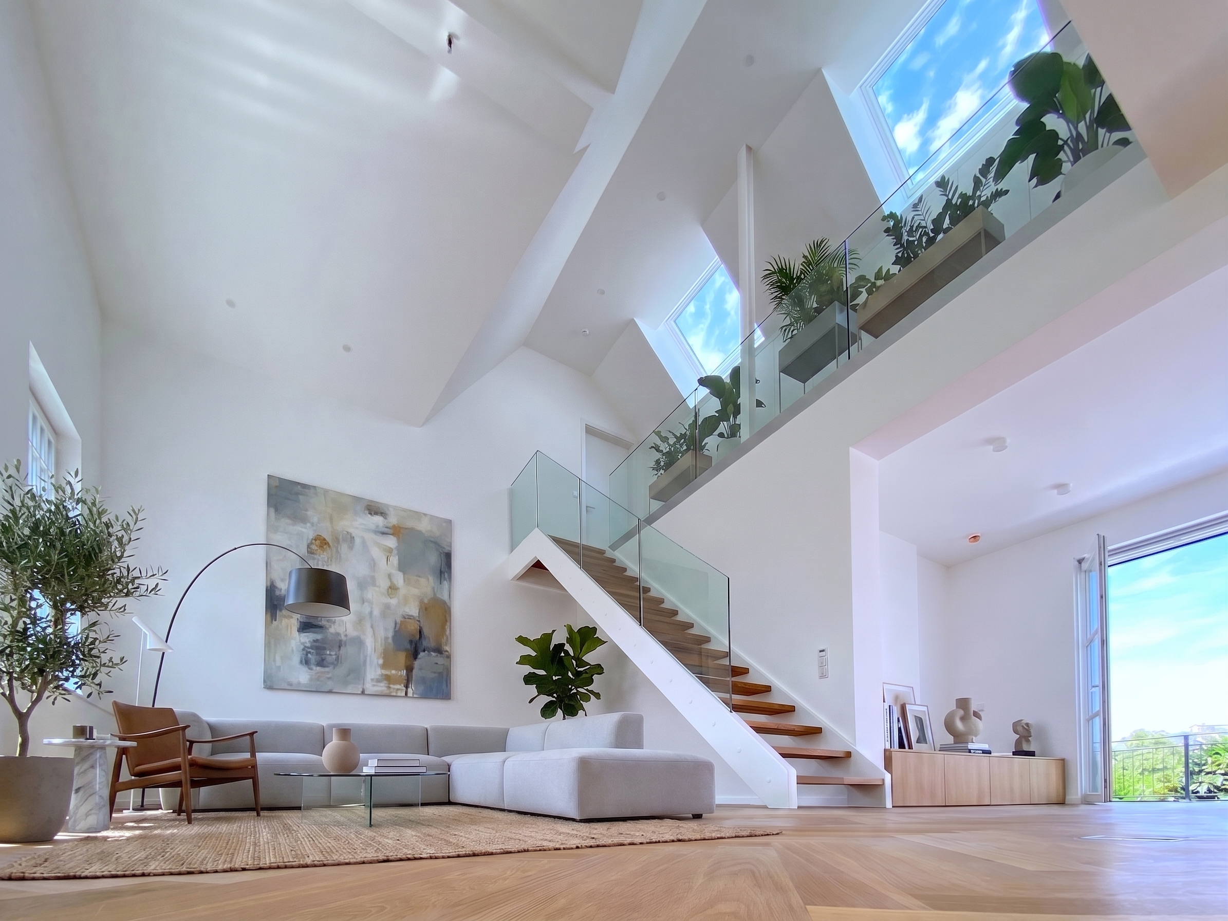 Cooles Penthouse im stilvollen und luxuriösen Platanenhof