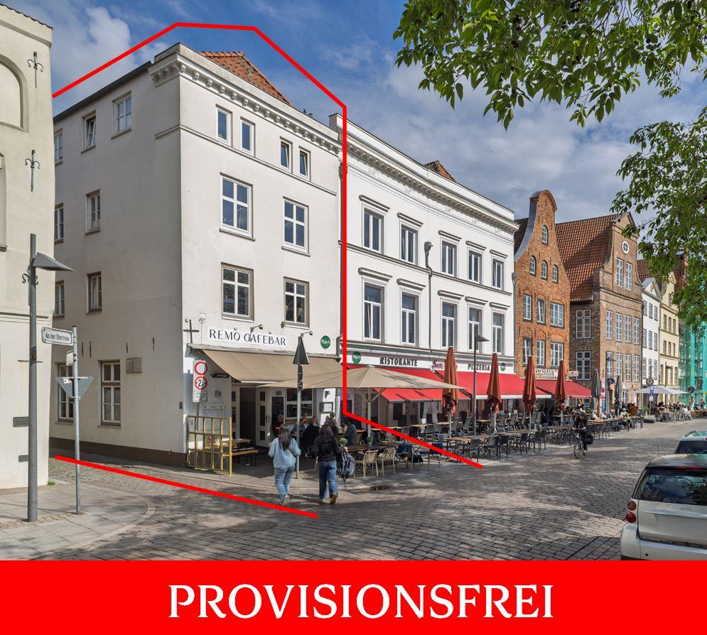 Wohn- & Geschäftshaus über Eck direkt an der Trave