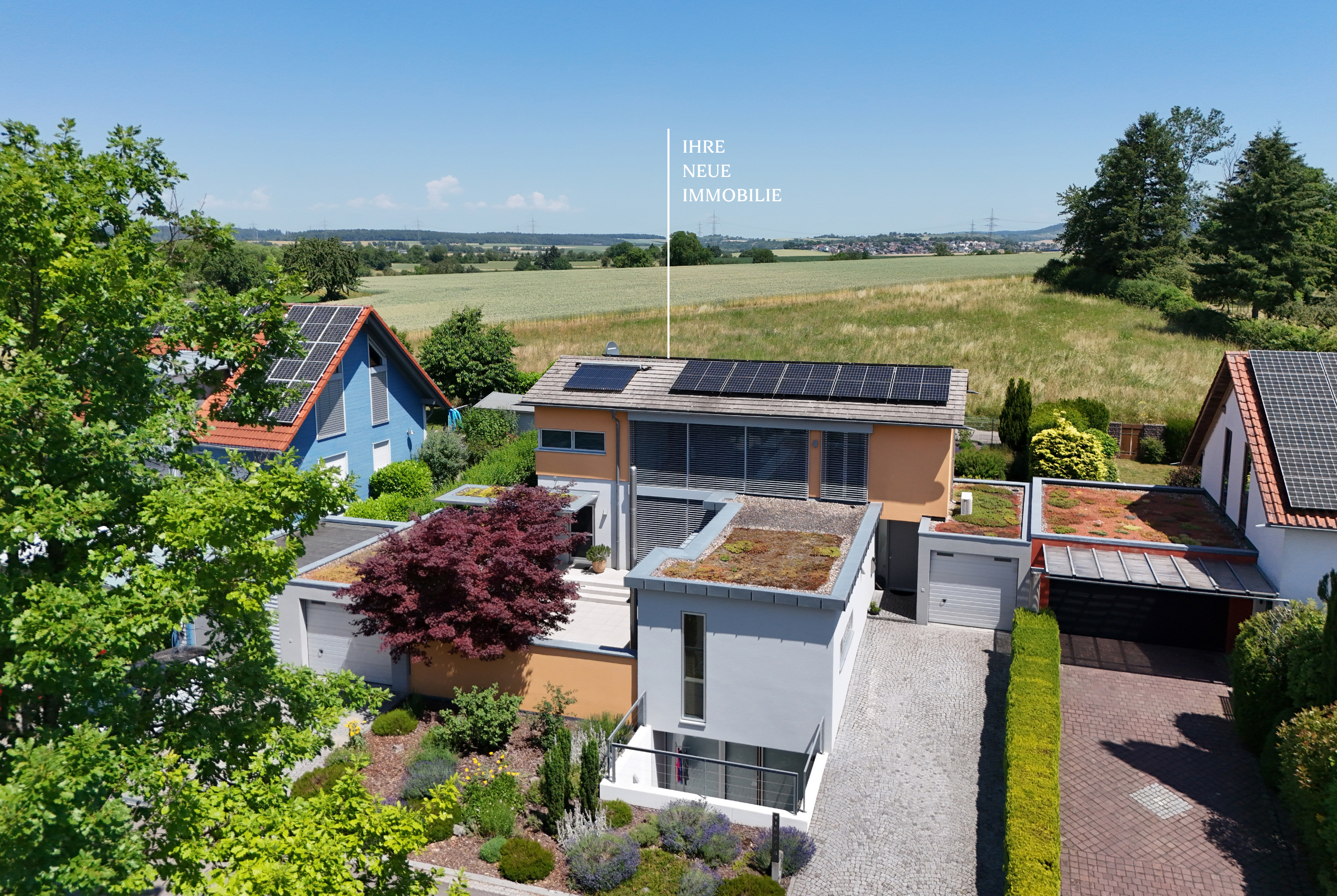 Exklusives Einfamilienhaus in begehrter Feldrandlage, mit unverbaubarem Weitblick